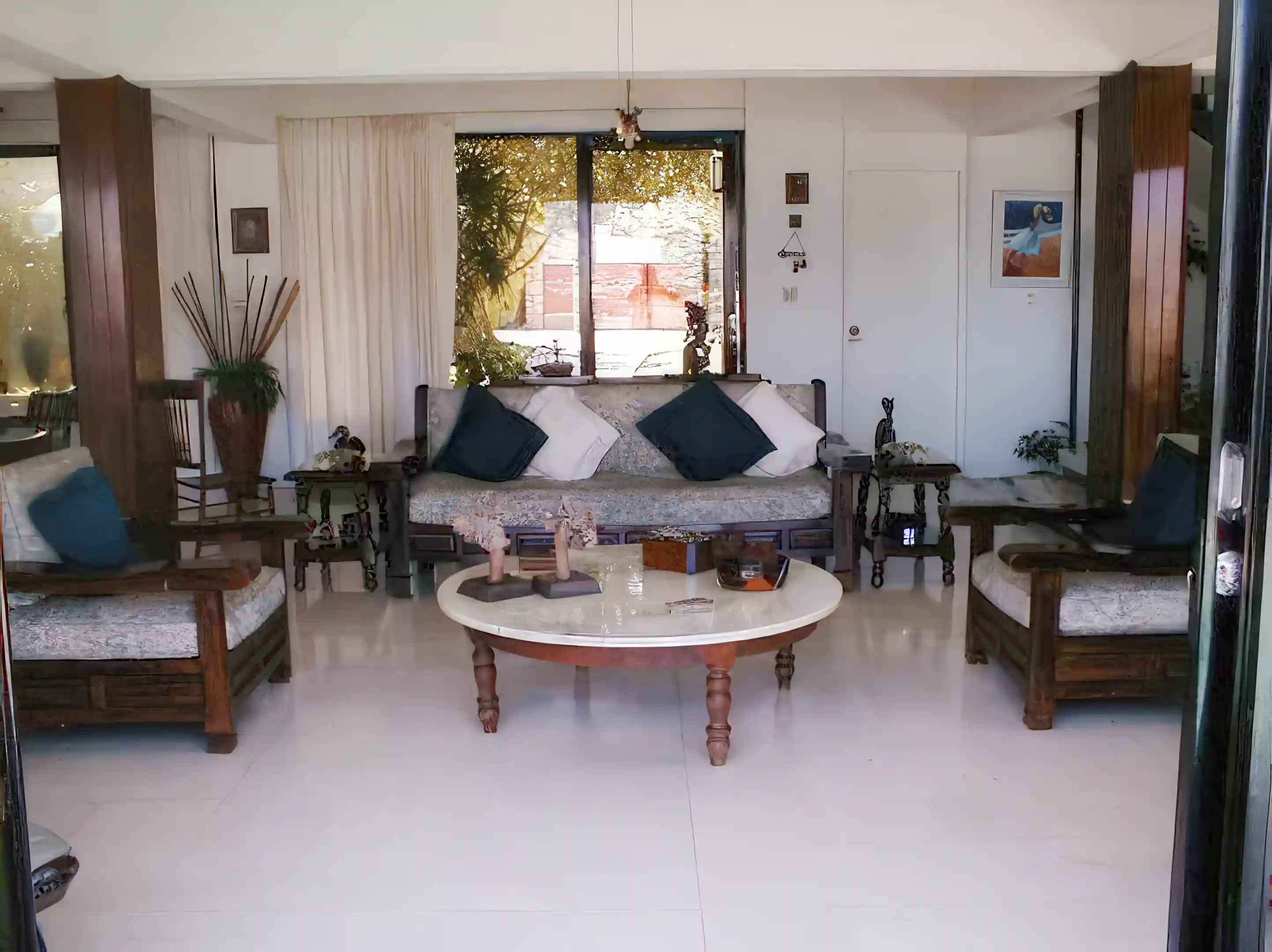 Main living room area and entrance