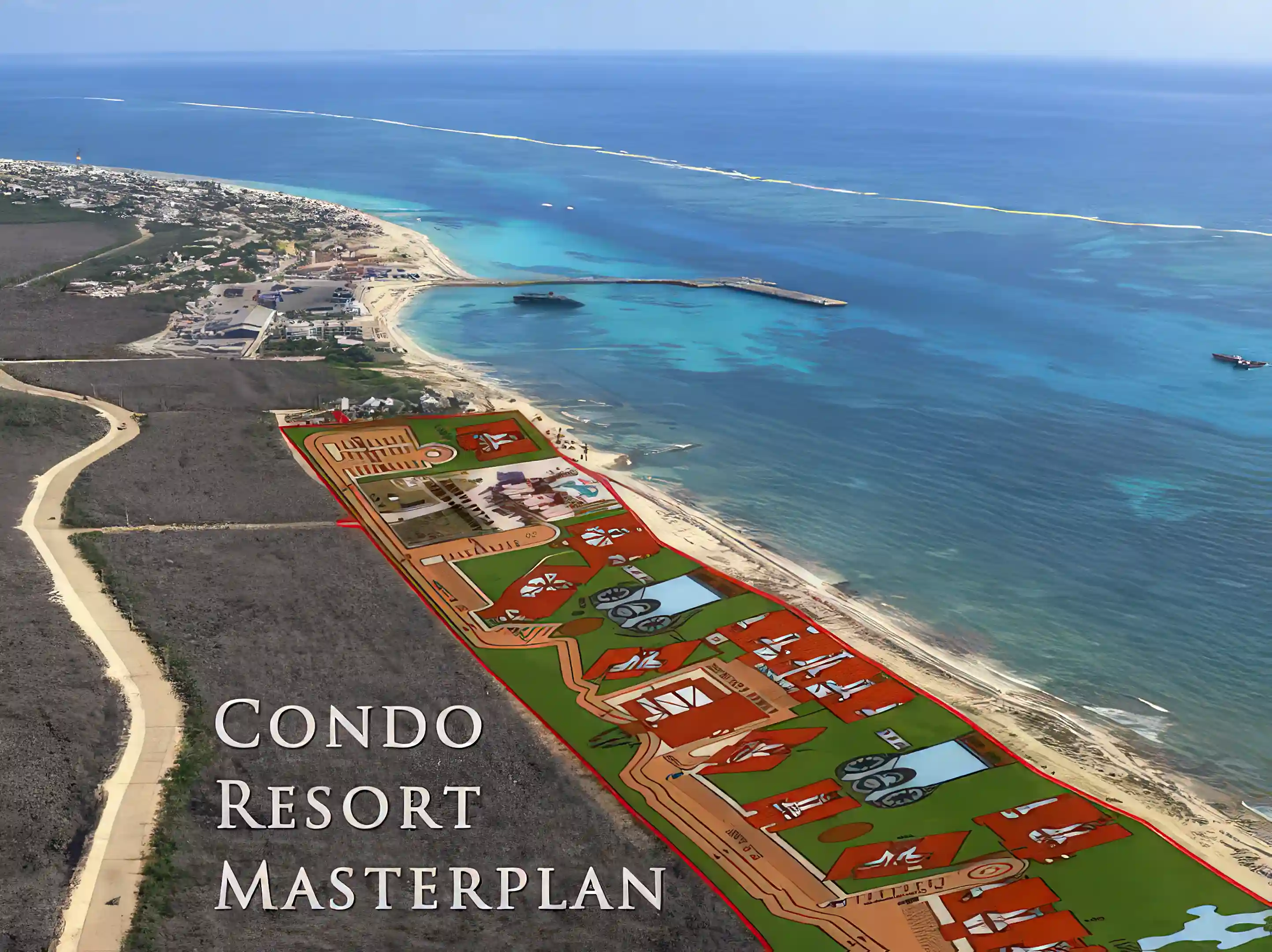 Beachfront Commercial Lot for Sale in Puerto Morelos, Riviera Maya, Quintana Roo, Mexico