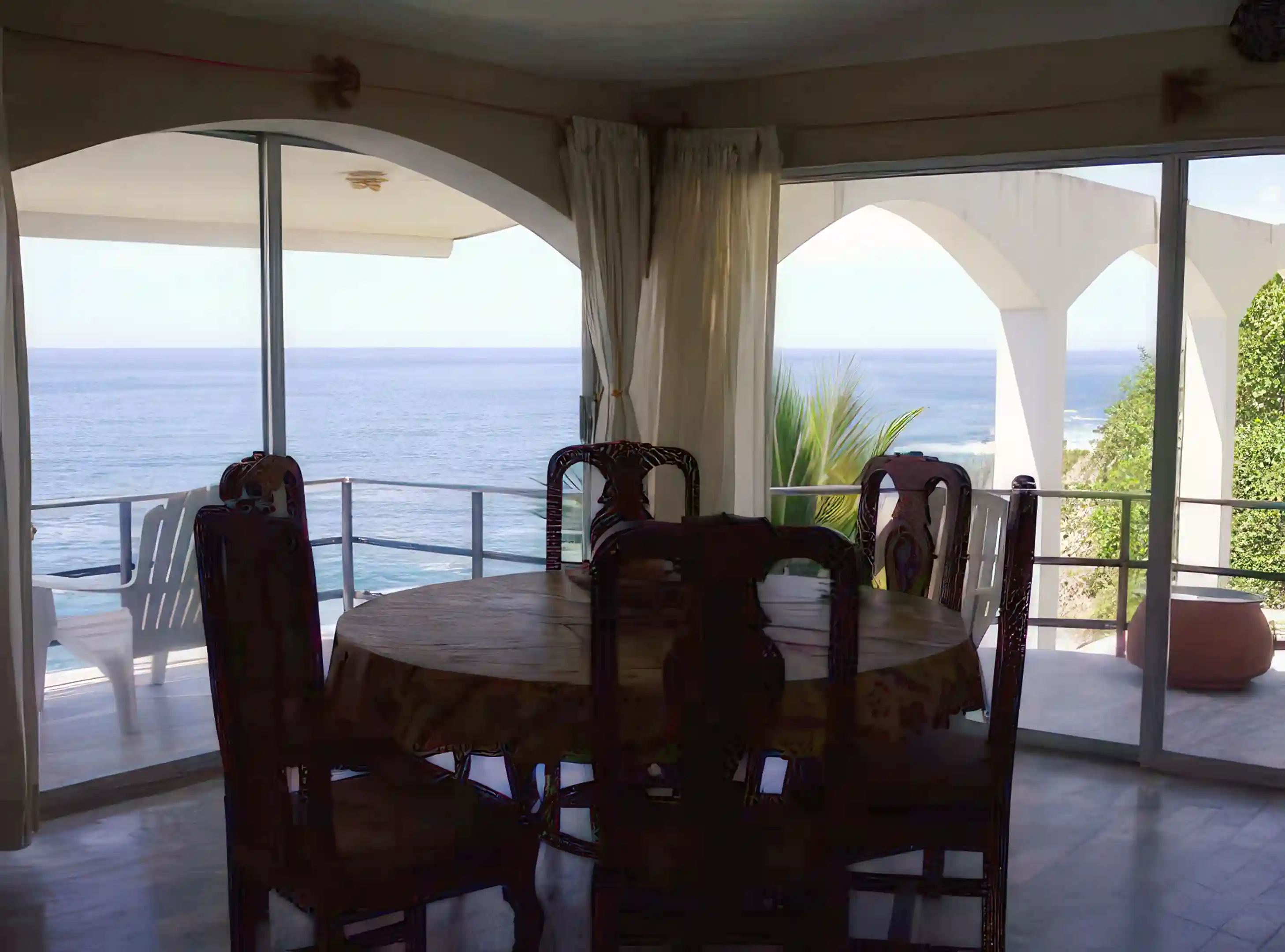 Dining room with view
