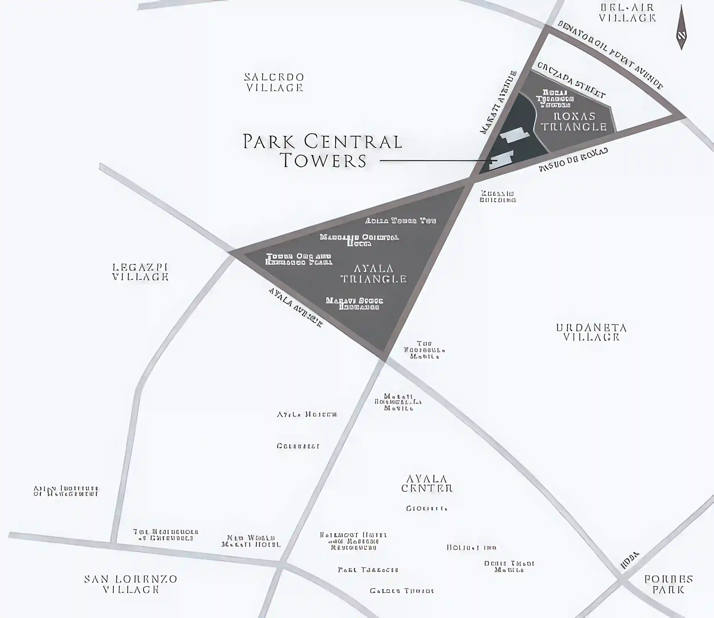 Park Central Towers - Location Map