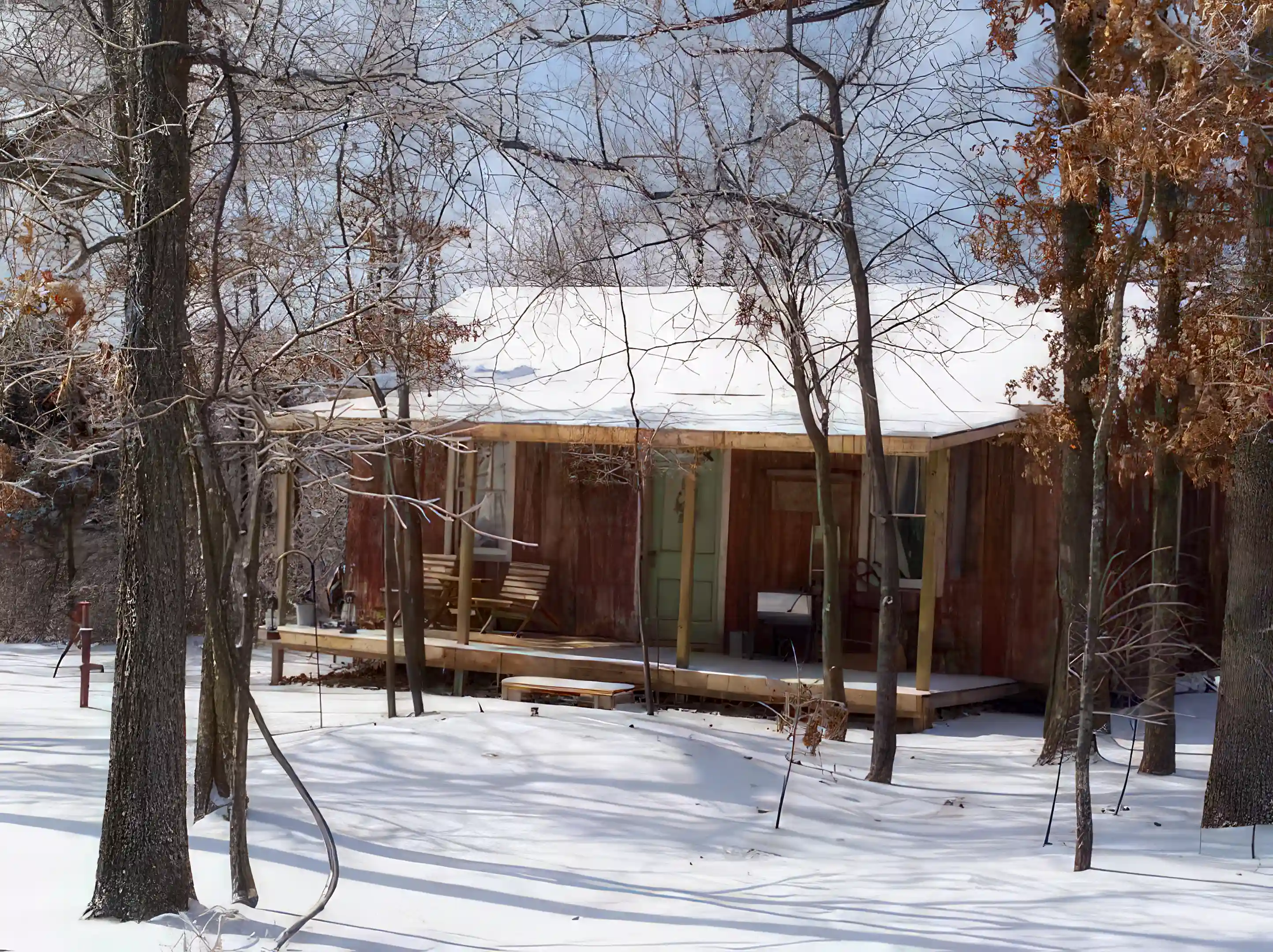 Replica of old Ozark settler's home