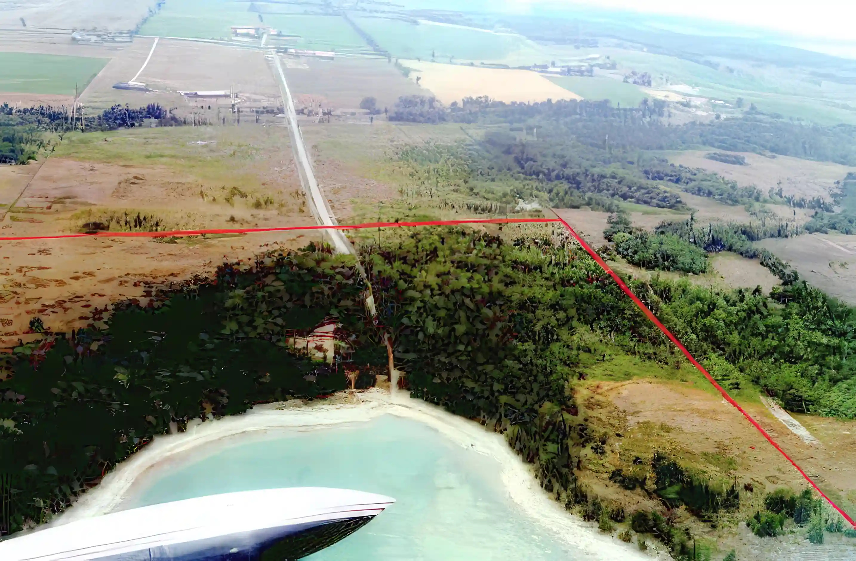 View from the air, 30 acres