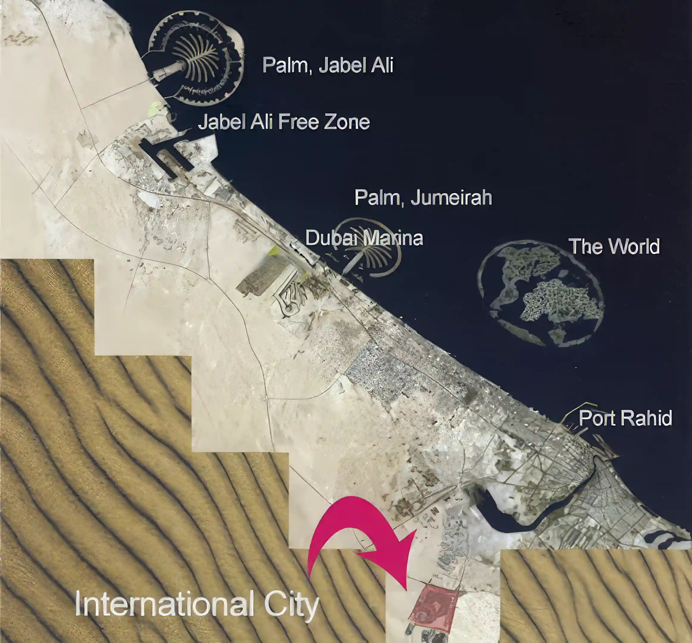 Map of Dubai