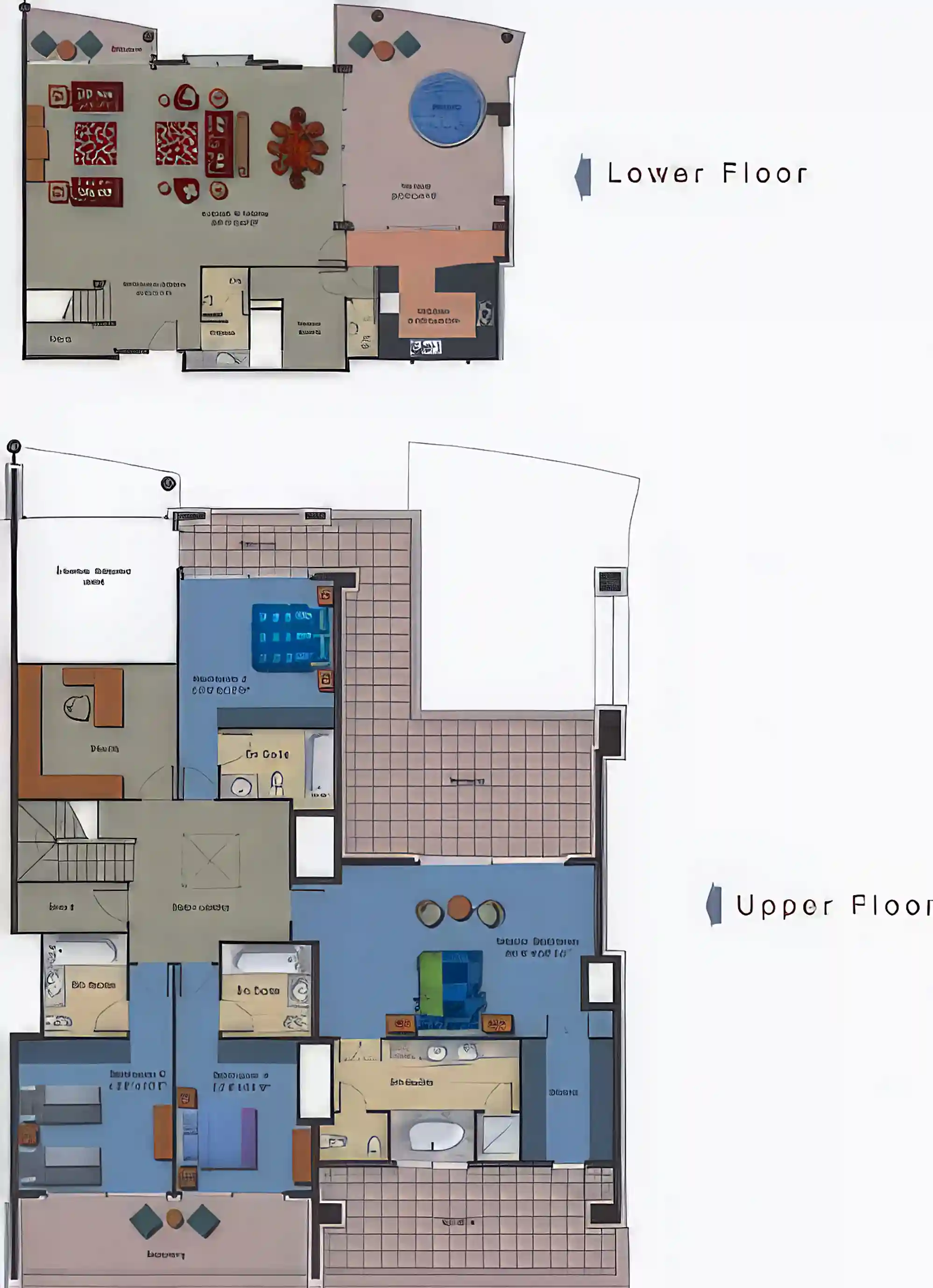 Plan: 4 bedroom duplex - 4616 Sq. Ft
