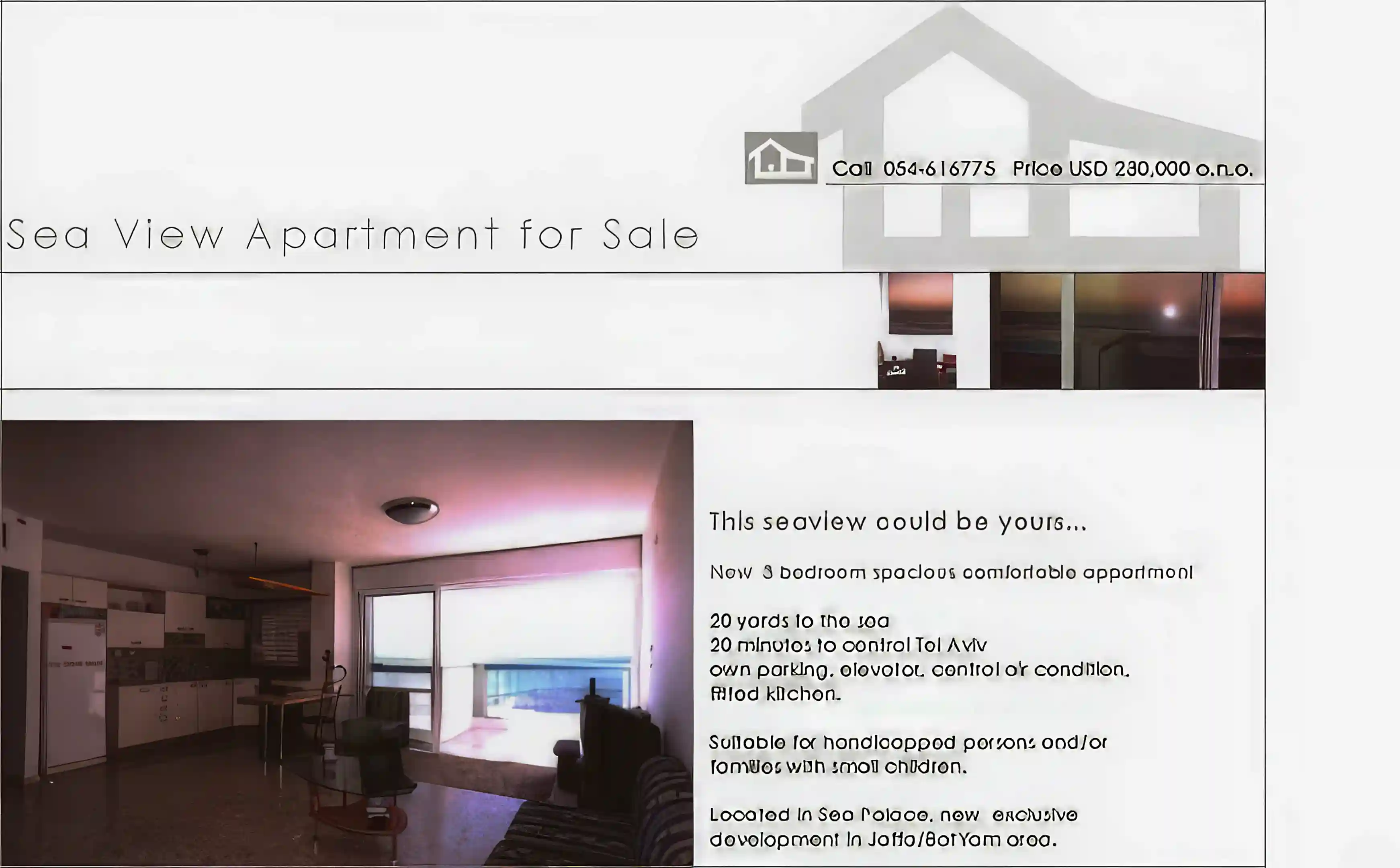 Condo for Sale in Israel