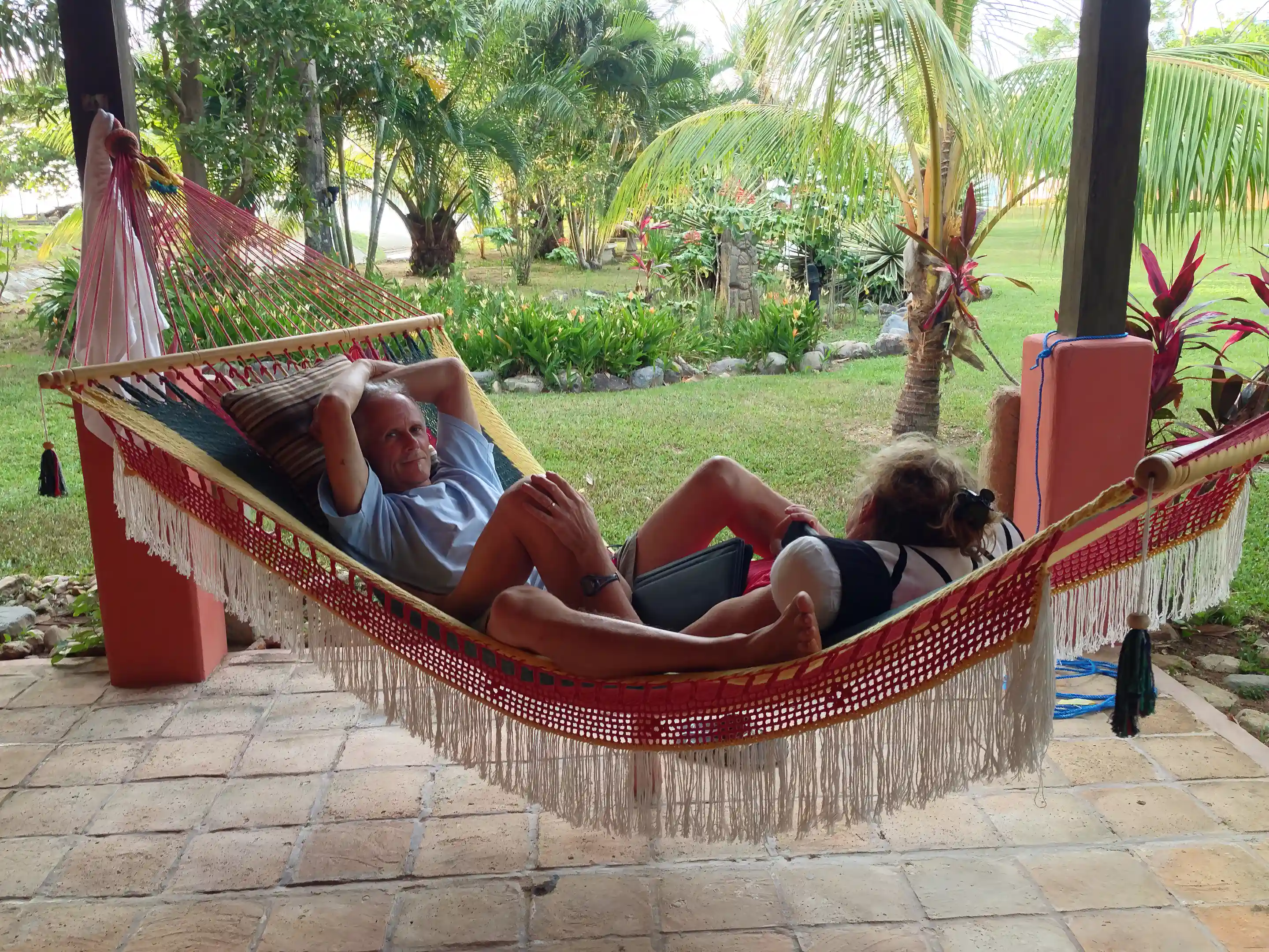 Relax on the porch of Adobe home