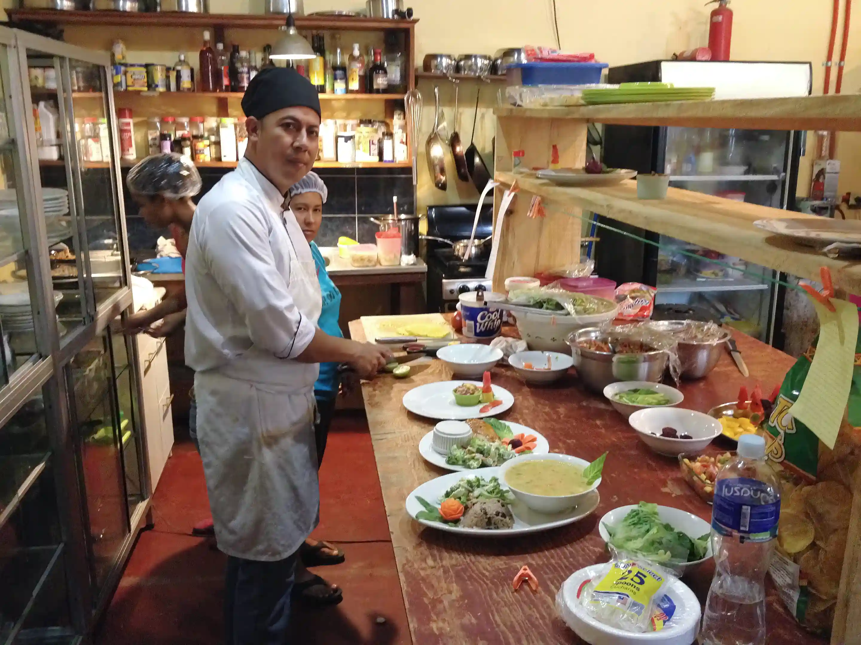 Tranquility Bay restaurant kitchen
