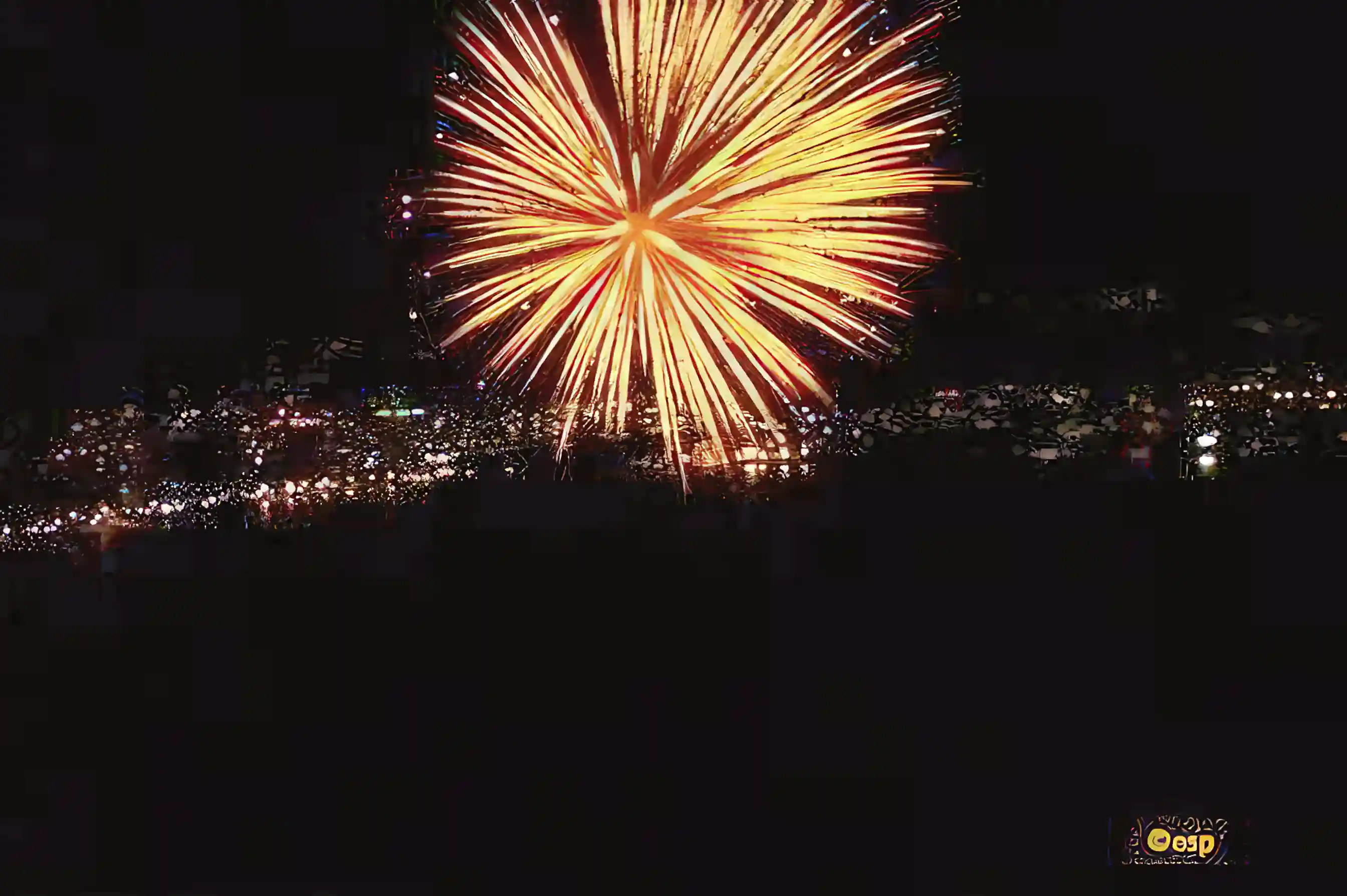 30. Spectacular view of celebratory fireworks from our balcony