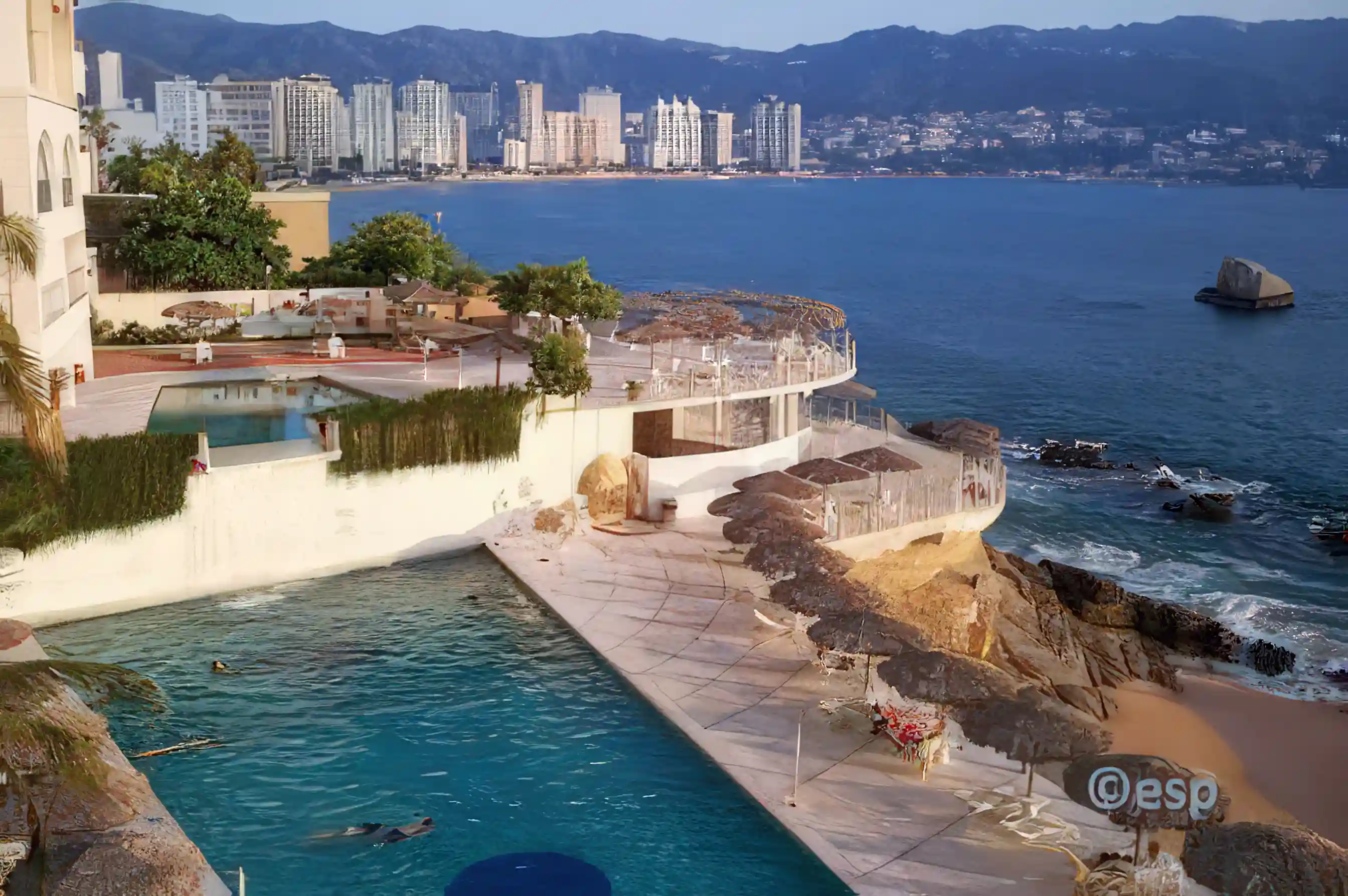25. Large pool, waterfall, upper kid's pool, owner's -only plunge...