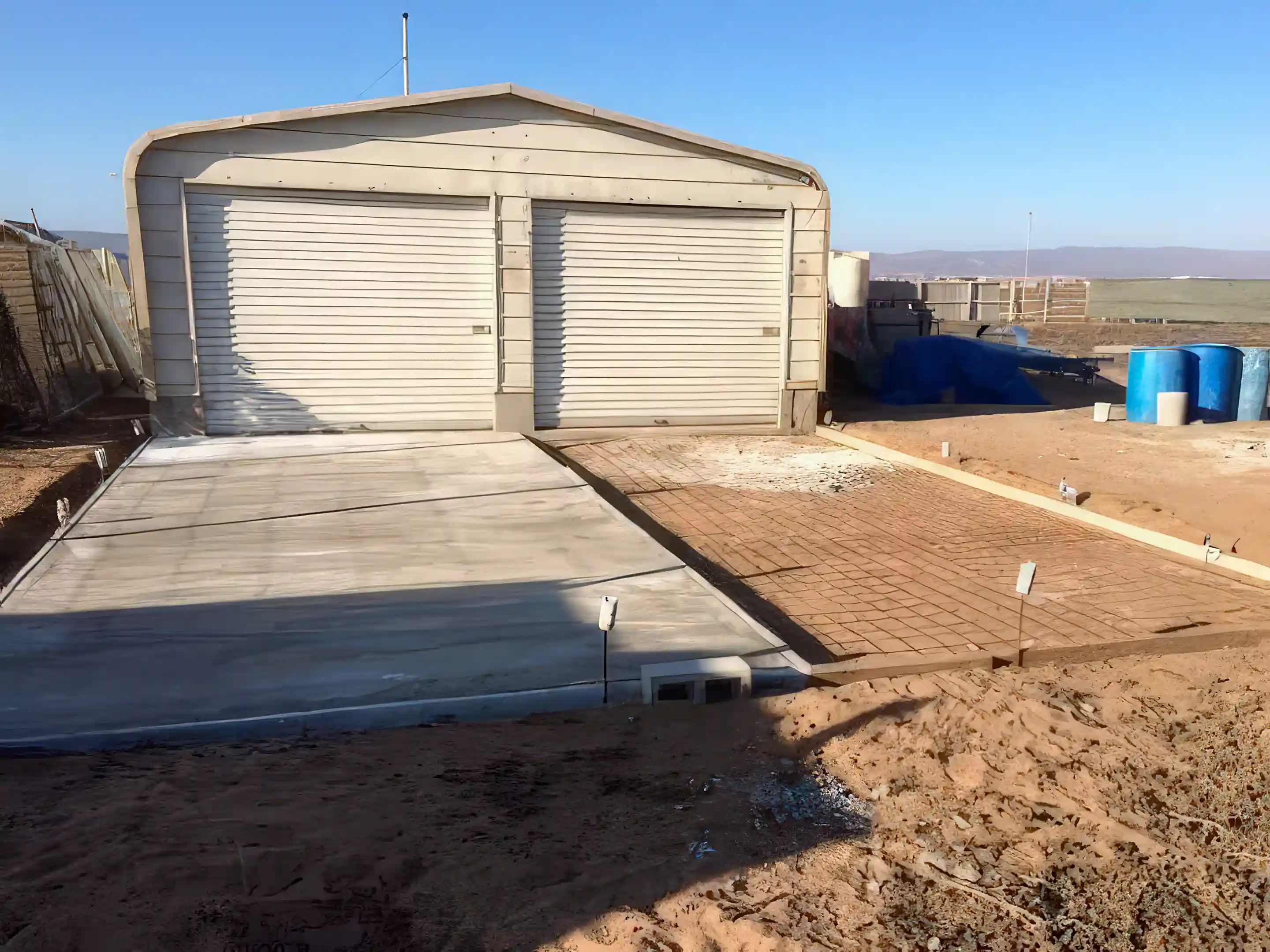Garage With Roof Mounted Solar