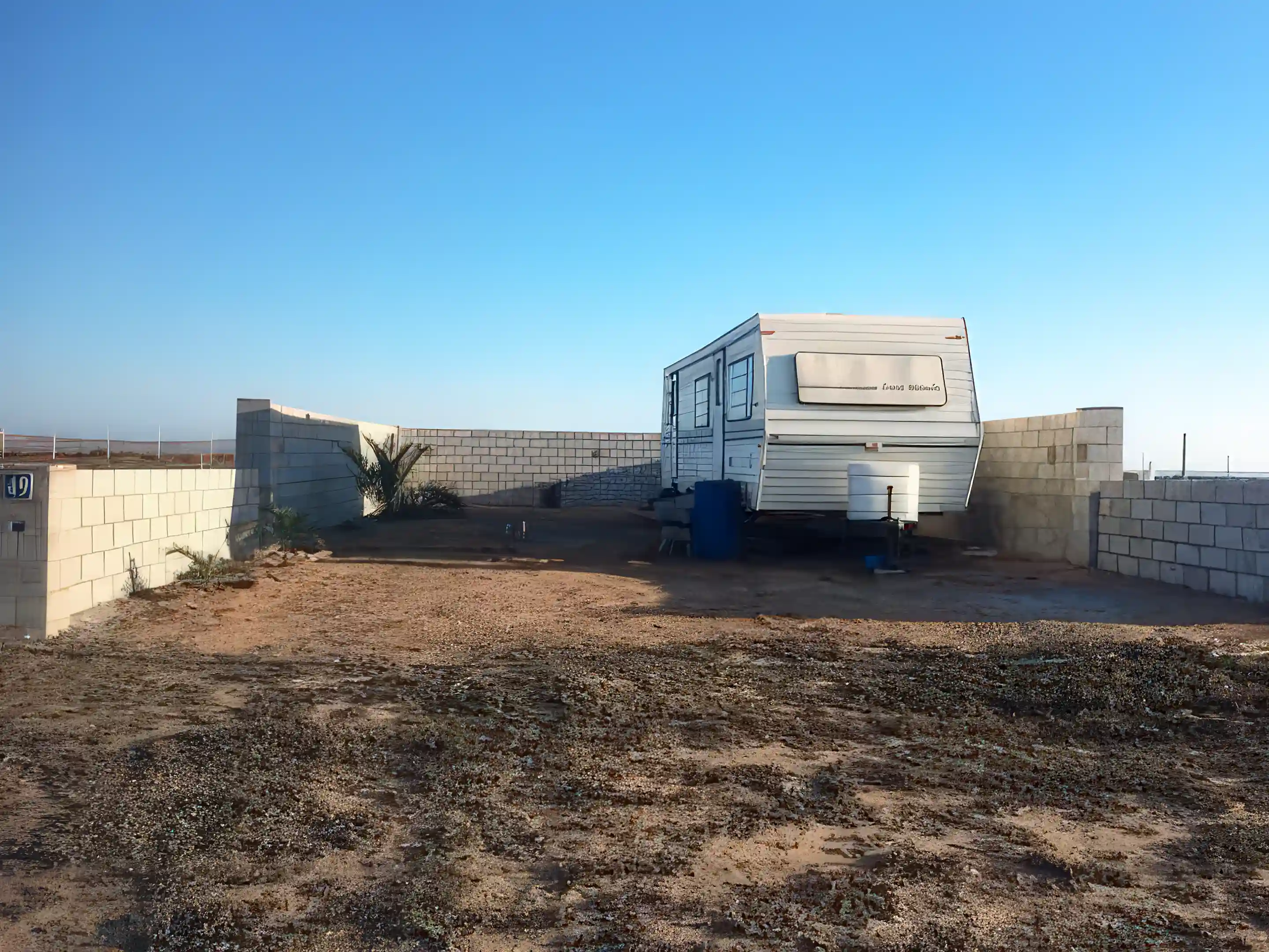 Average Sized Lot With Trailer