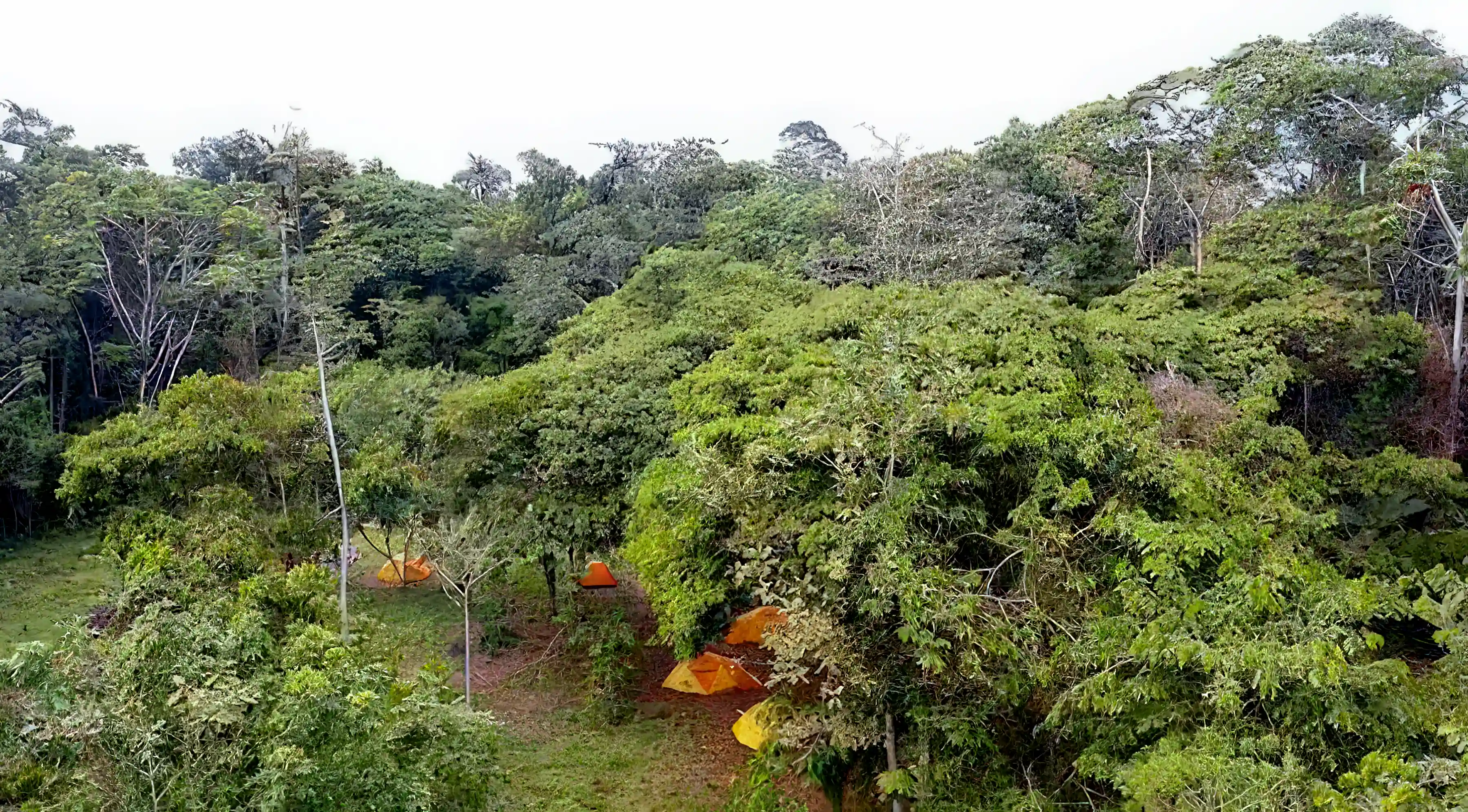 Camping at the property.