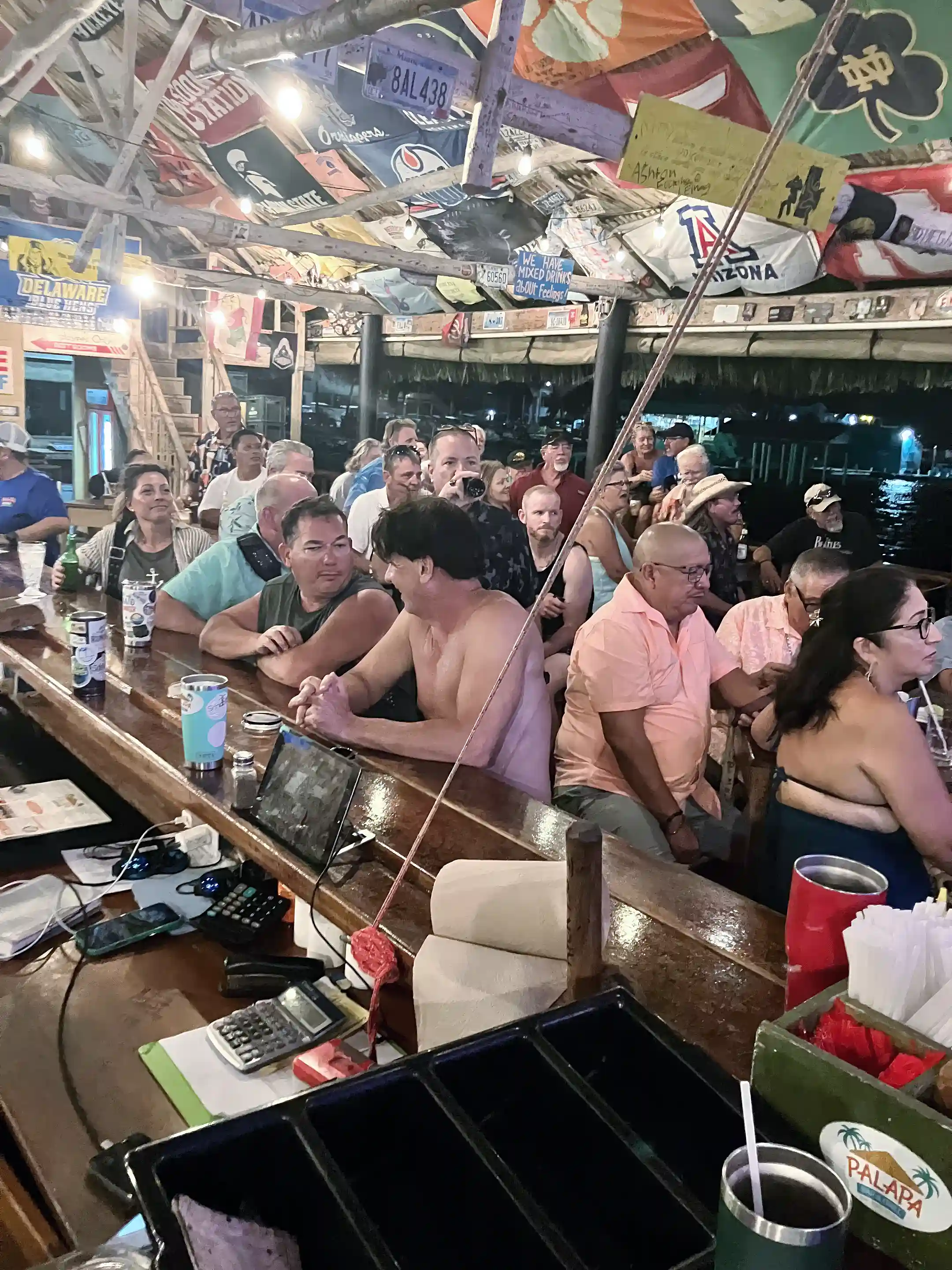 Hanging out at the bar on game day (We have...