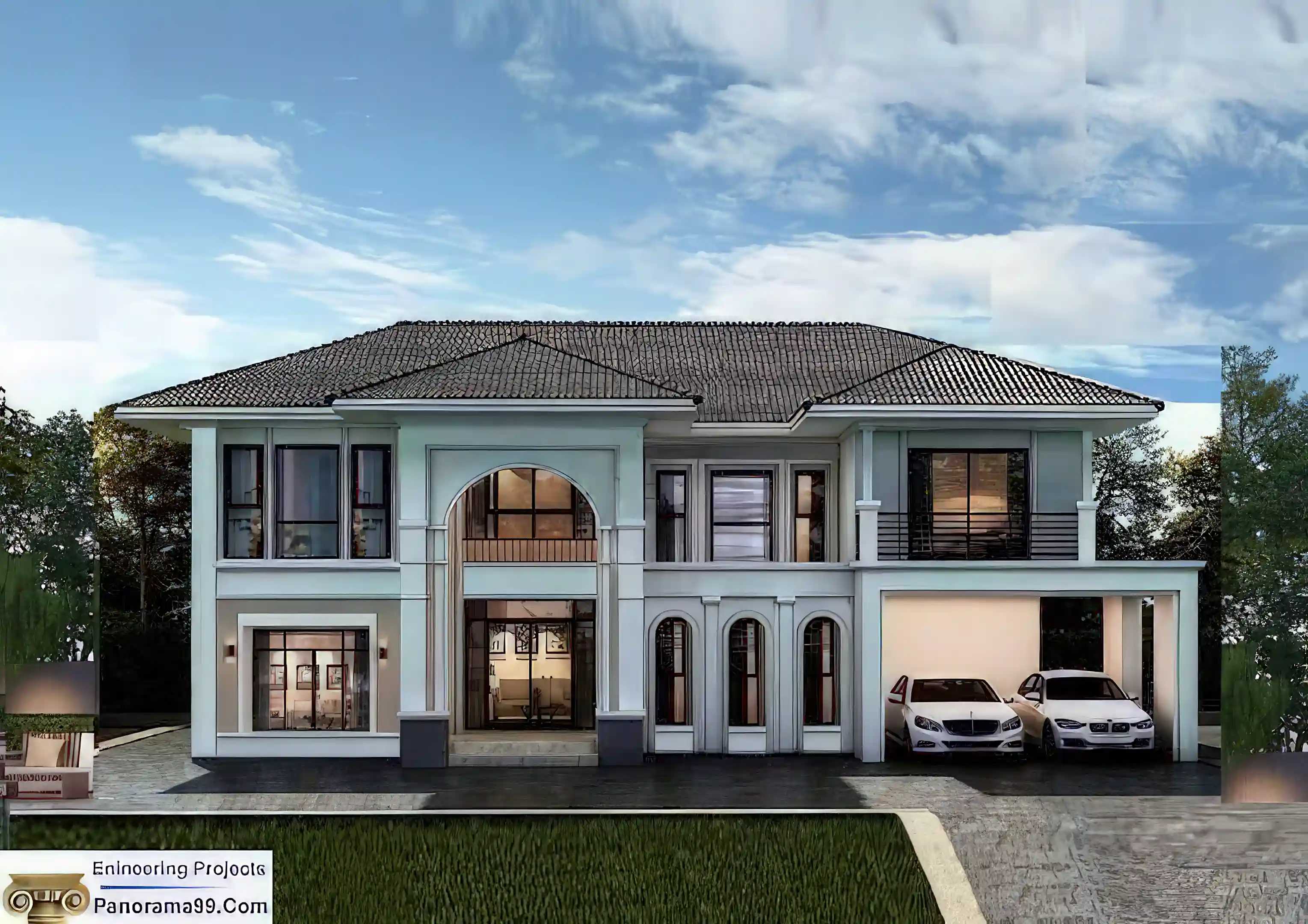 V-725 Oscar Two story modern house plans, 6 7 bedroom...