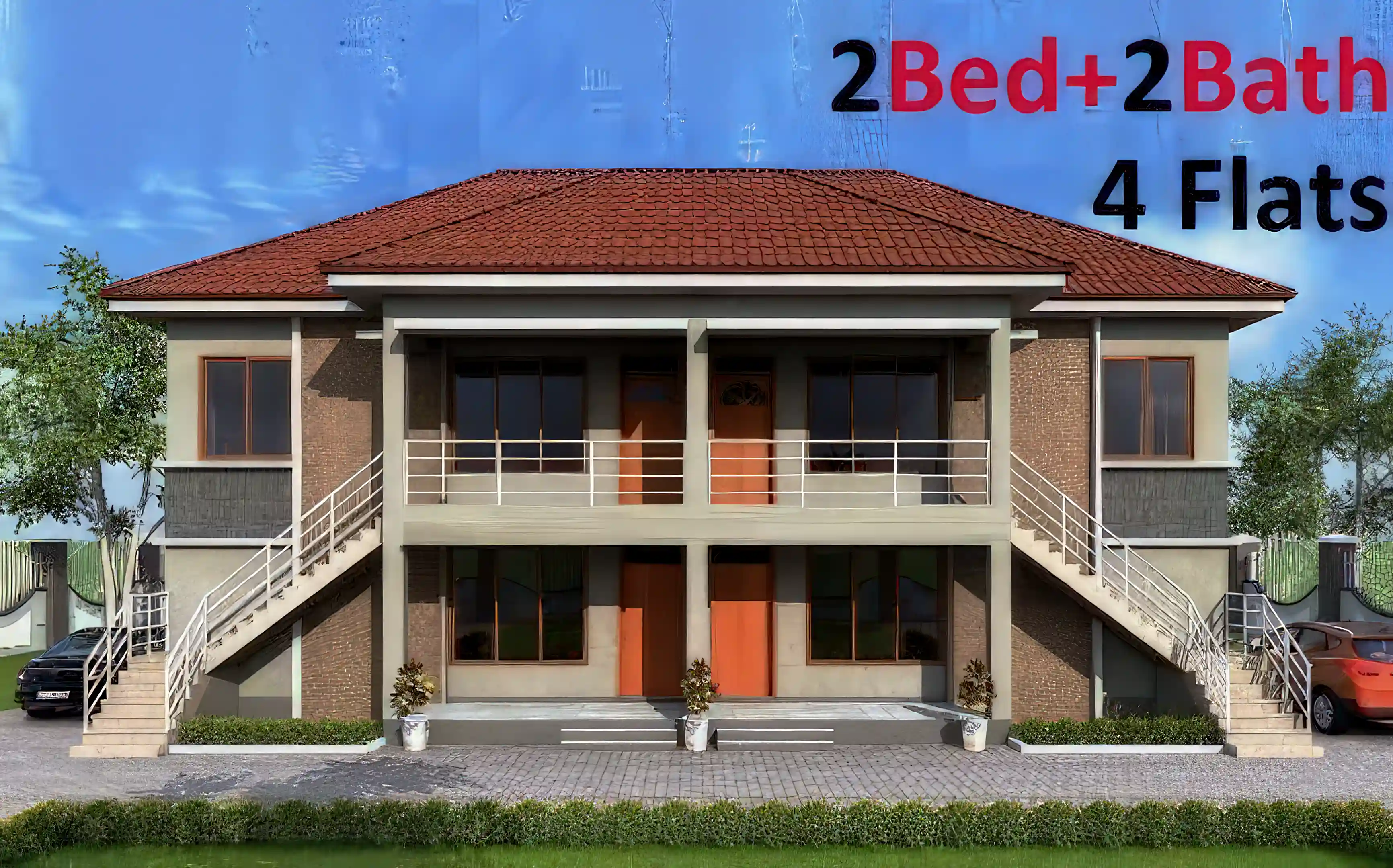 Building apartments
4 flats 2 bed +2 bath
Family Home Plans