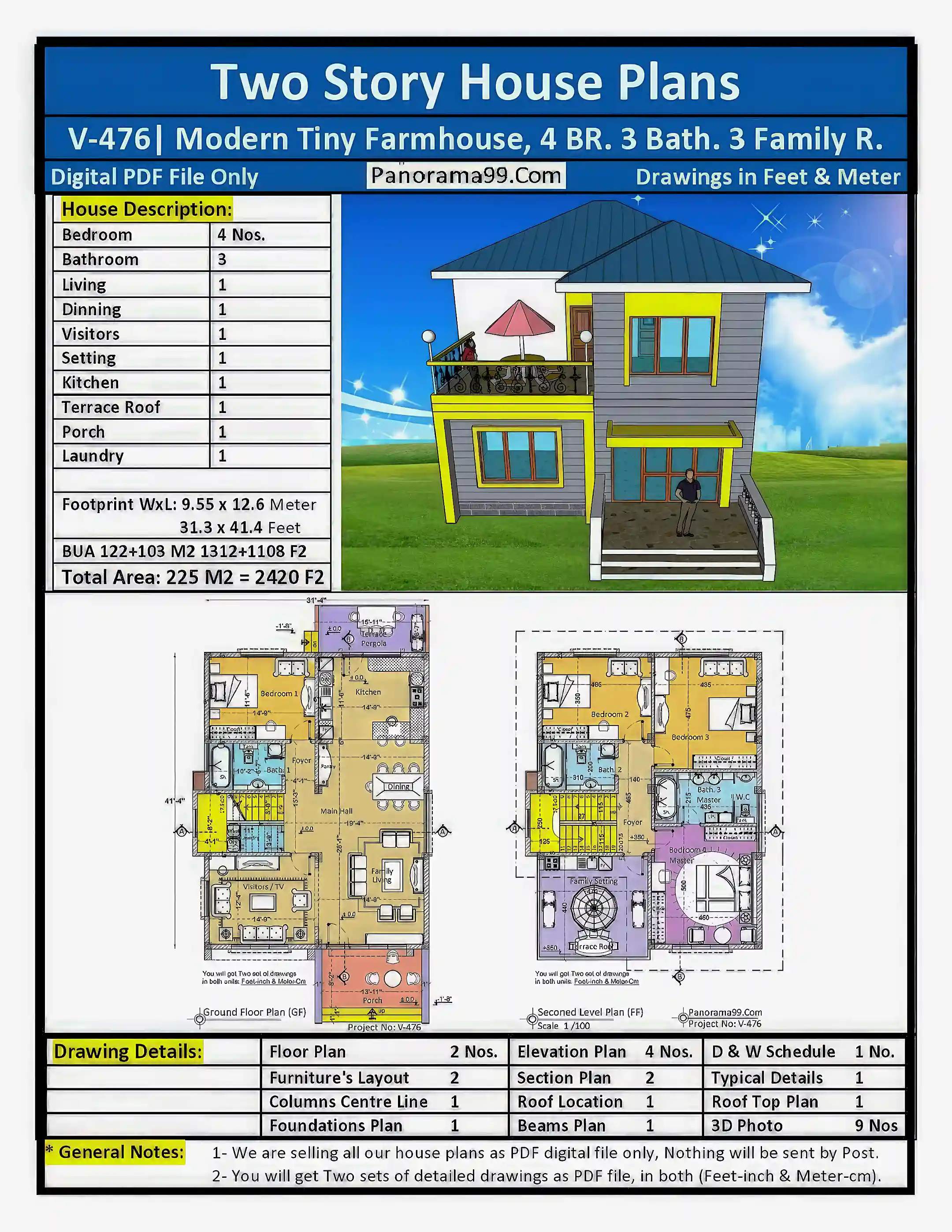 Luxury Duplex House Plan | 2 Story Home Design |...