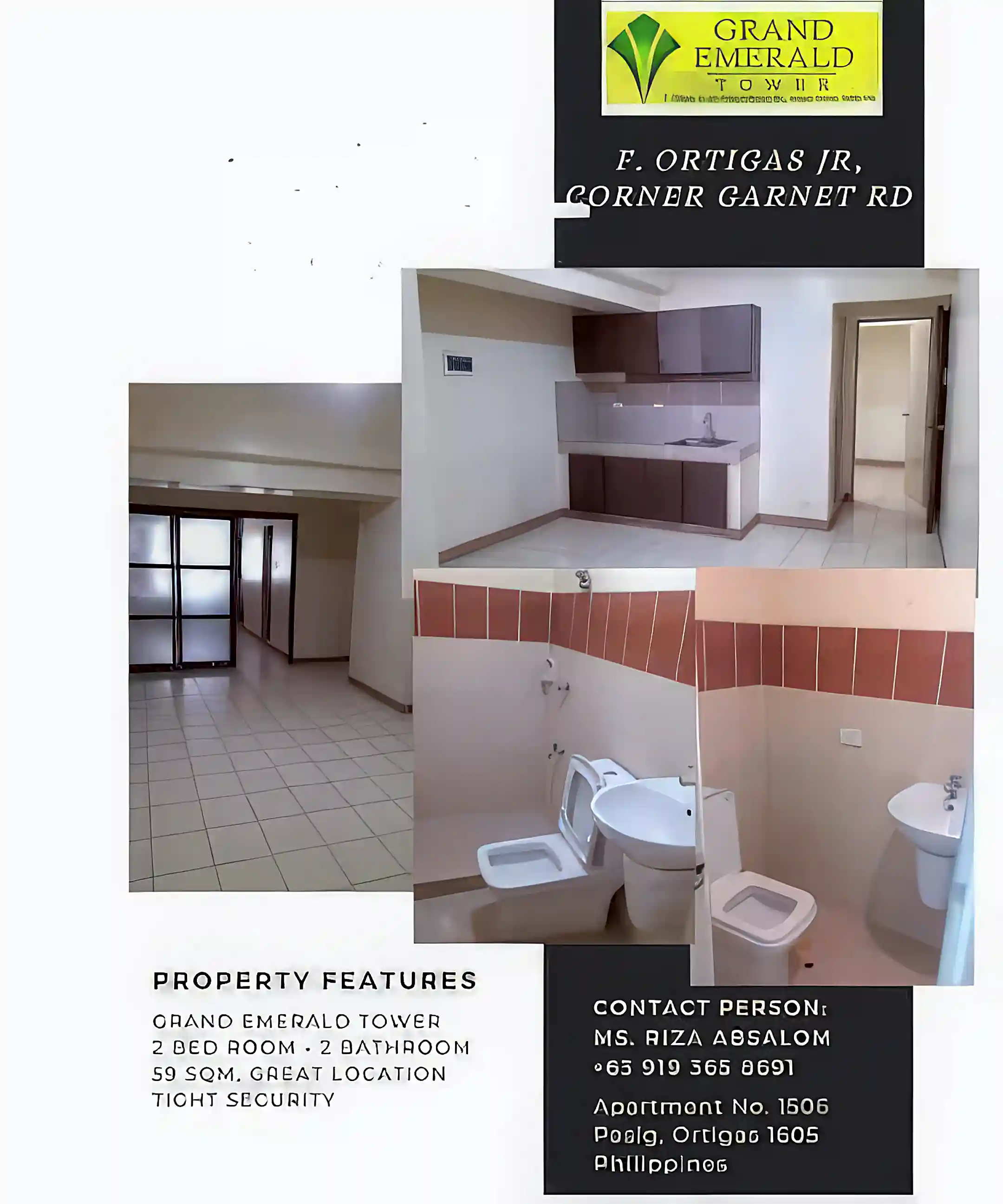 Condominium for Sale and Rent in F. Ortigas Jr, Corner Rd, Pasig, Ortigas Center, Philippines