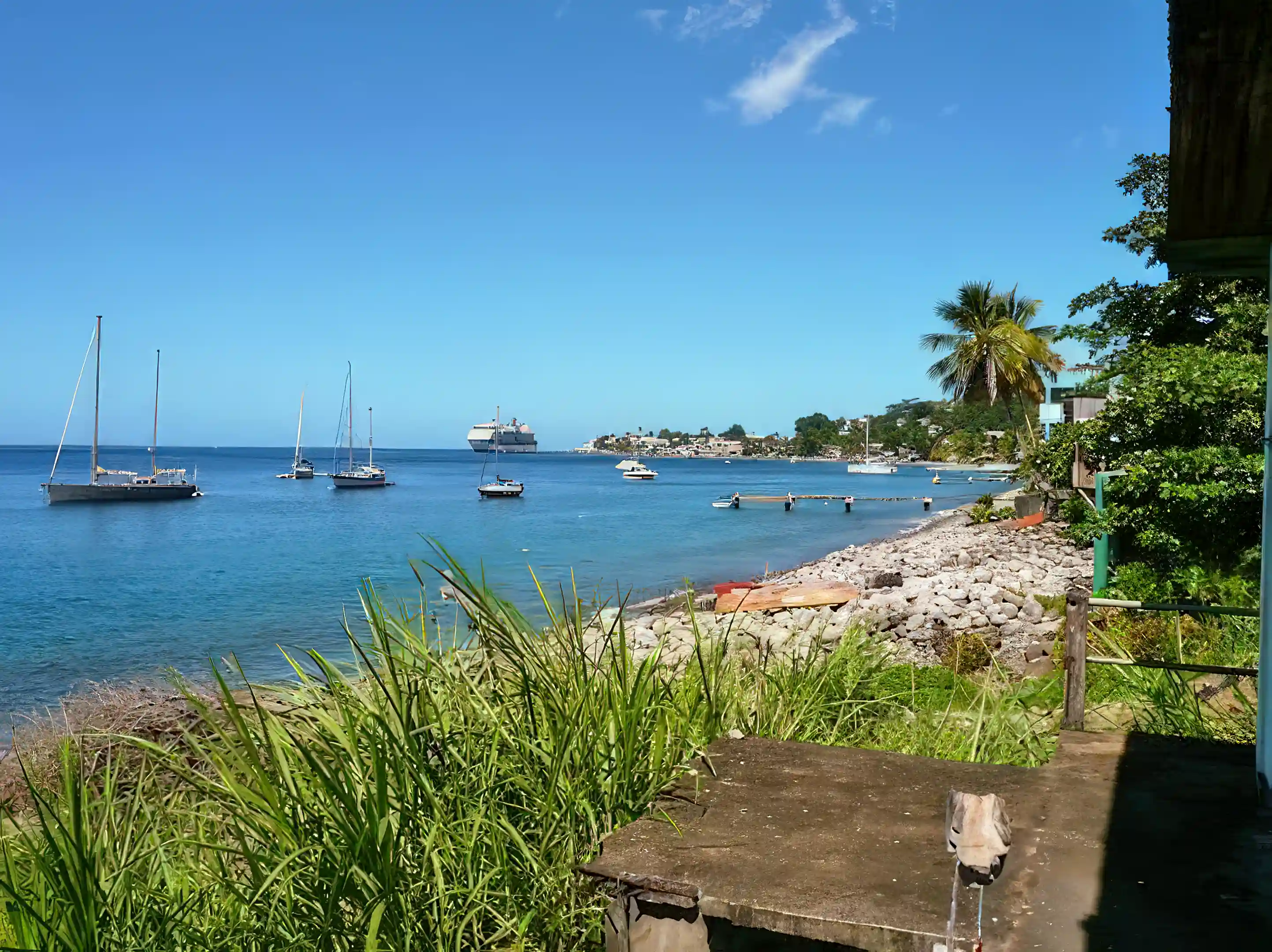 Ocean Front Lot for Sale in Castle Comfort, Dominica