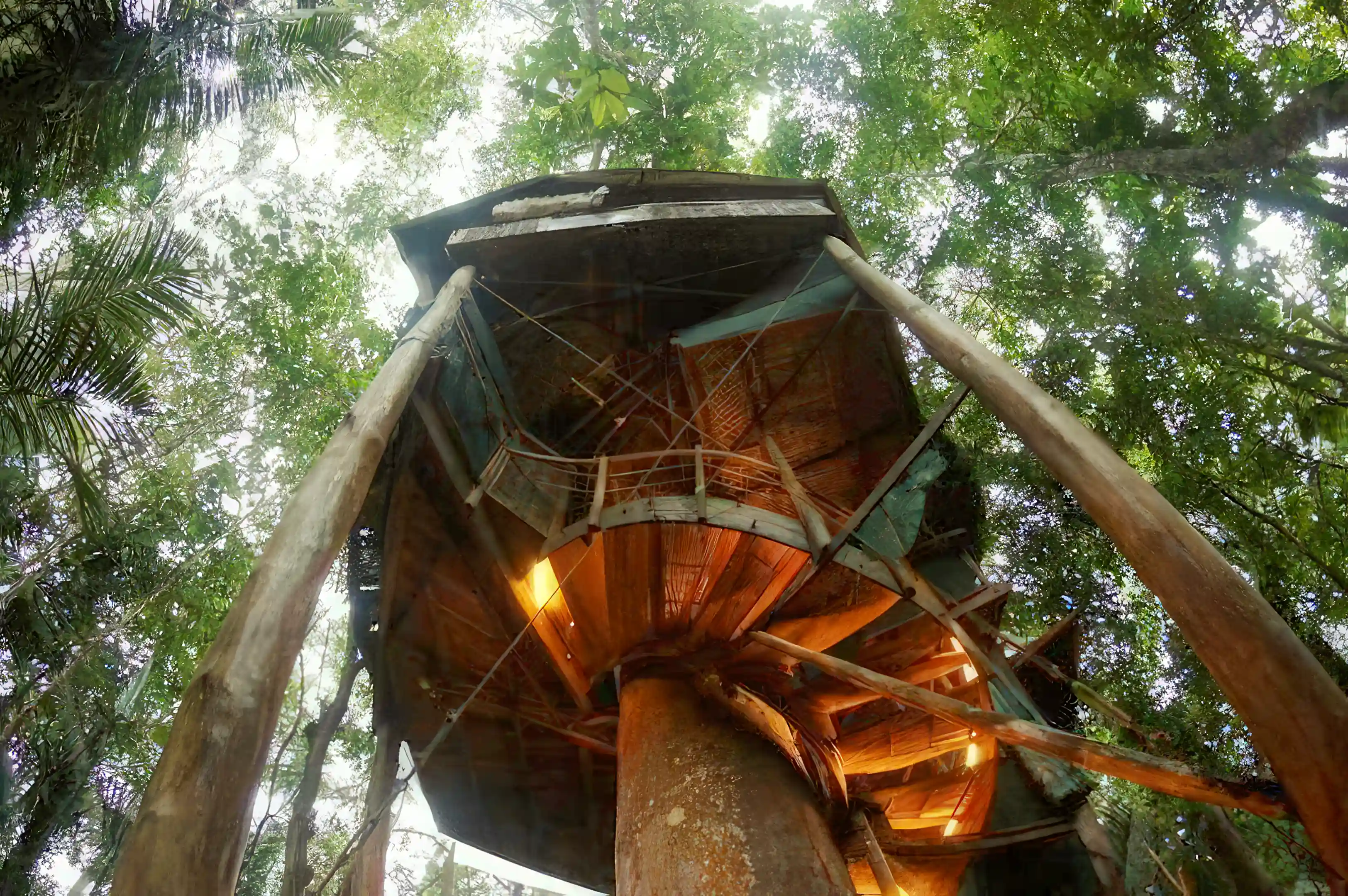 7 stories high overlooking ocean and Corcovado National Park