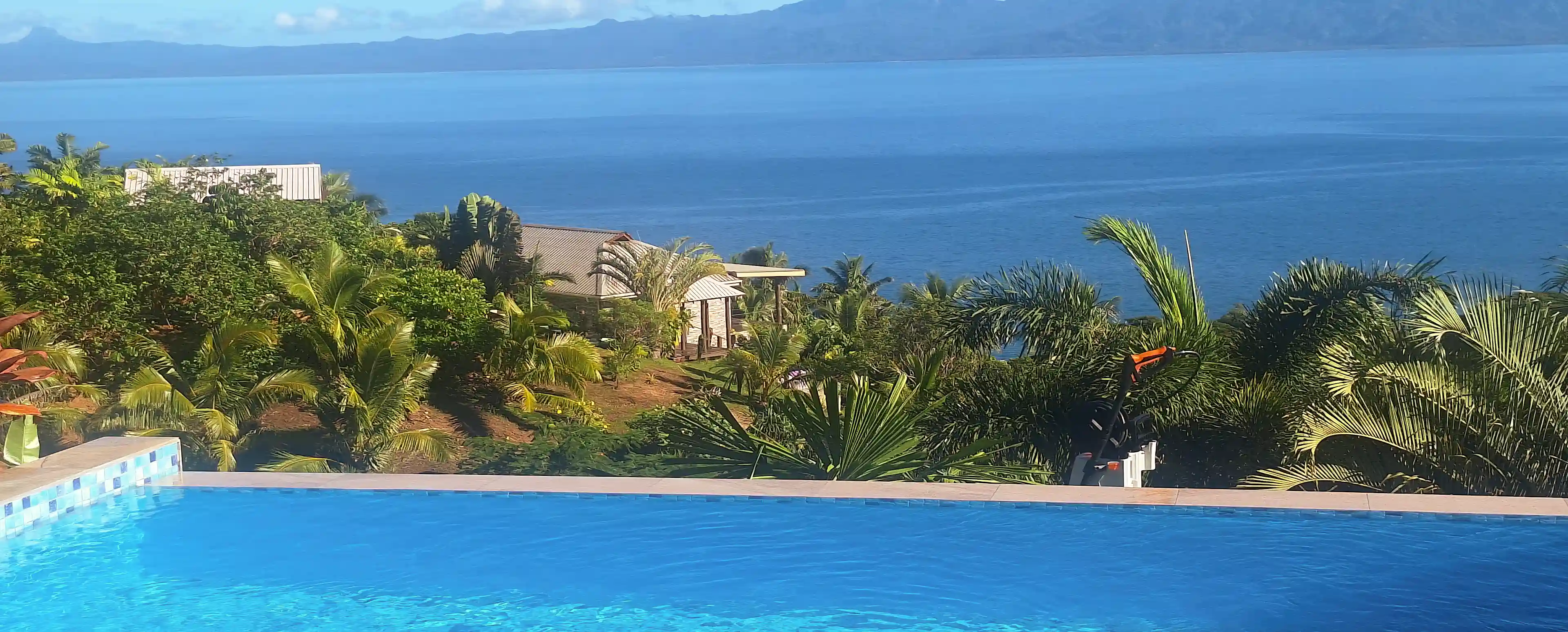 View from nearest neighbor on the villa