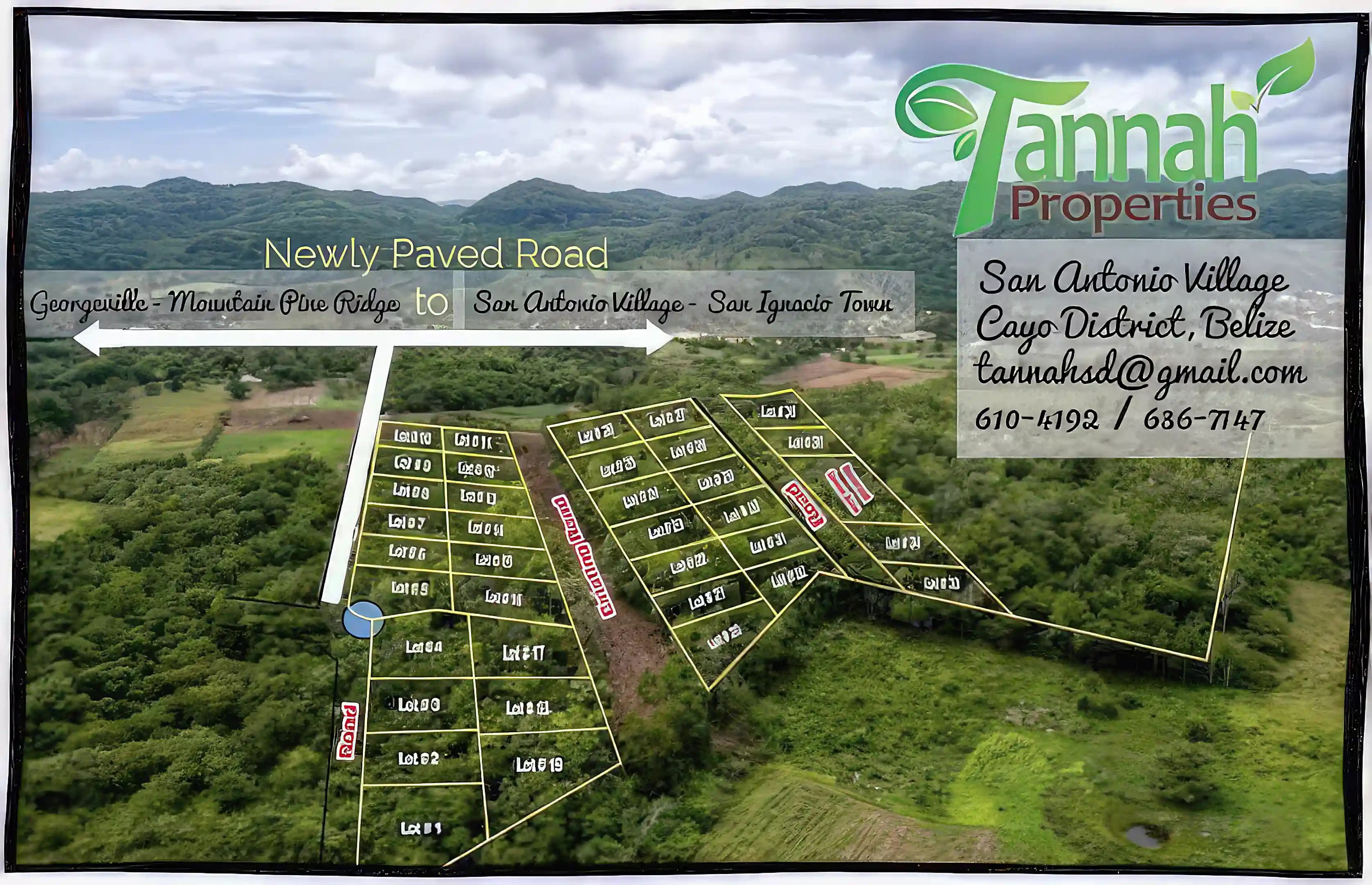 Mountain View Lots for Sale in Cayo District, San Antonio Village, Belize