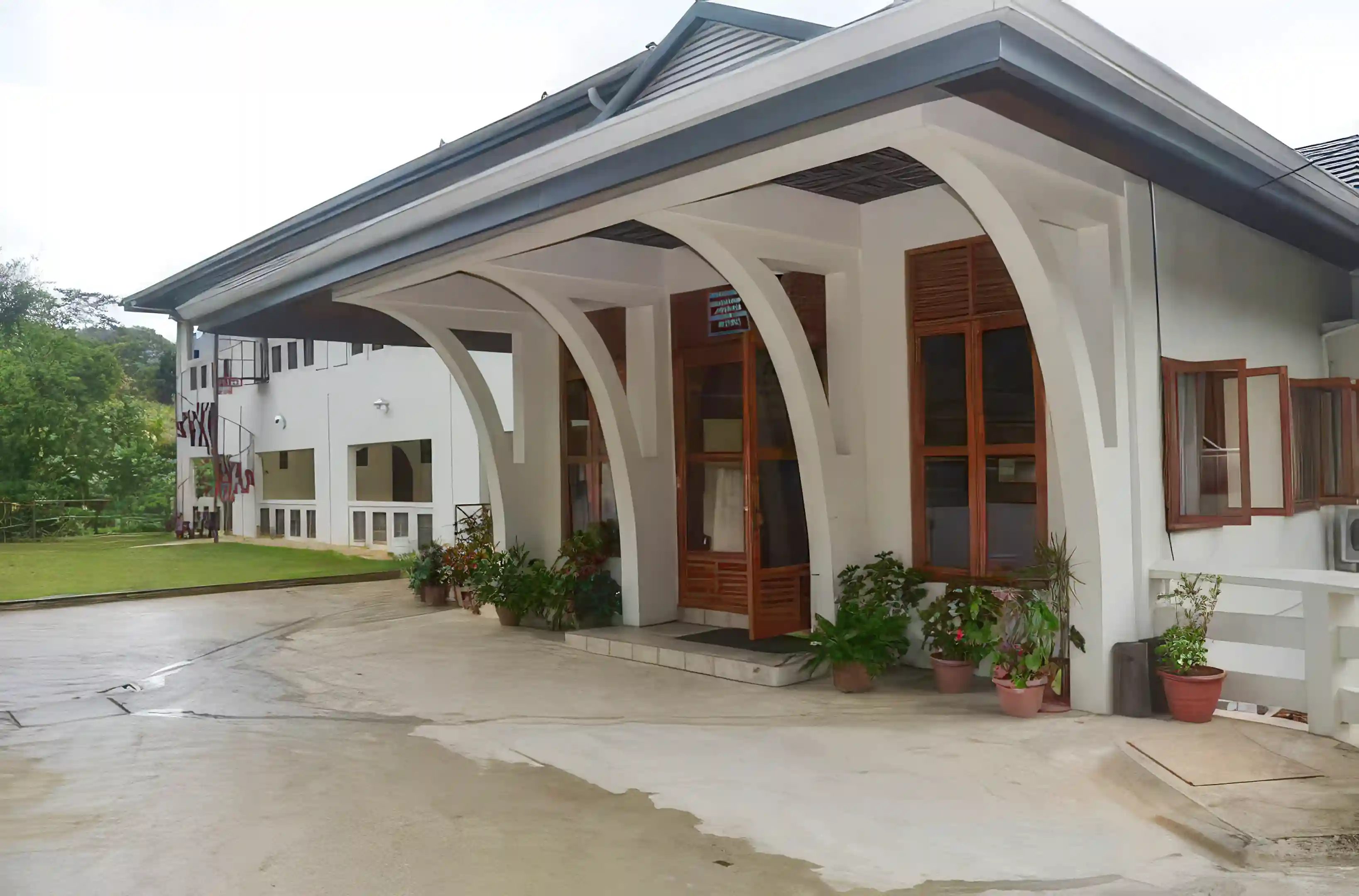 Front of the building