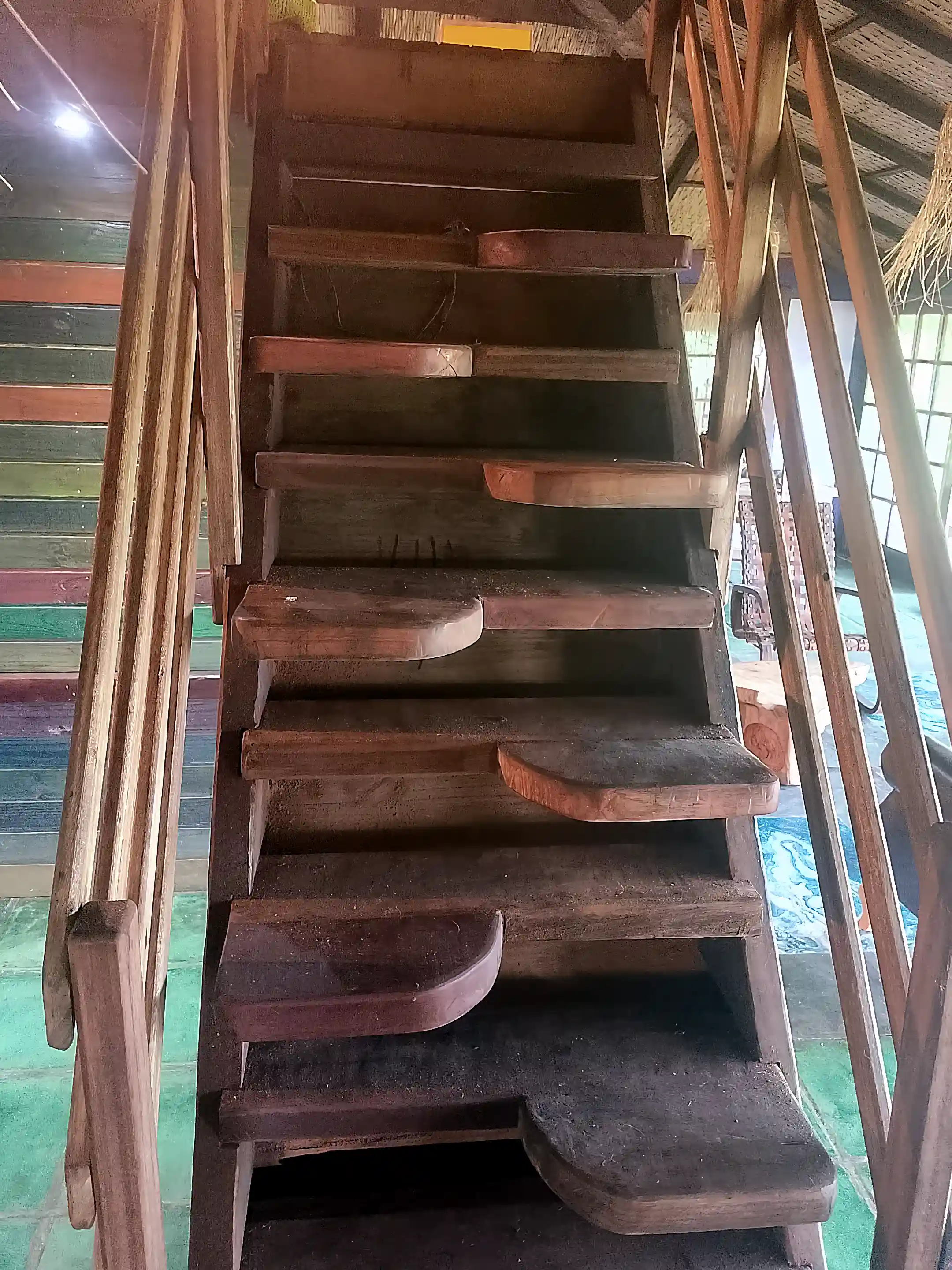 Stairs to sleep loft