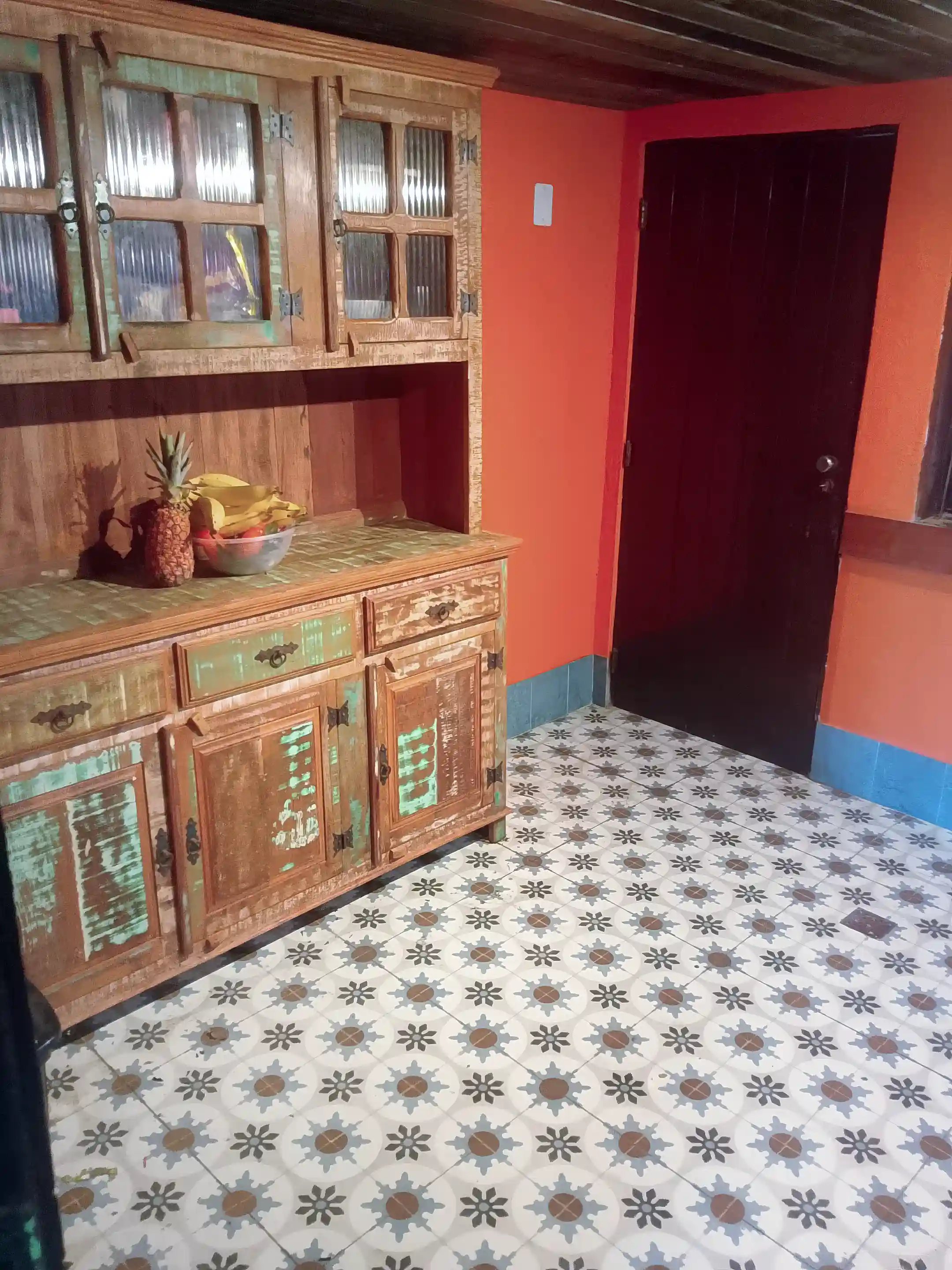 Kitchen cabinet of demolition woods