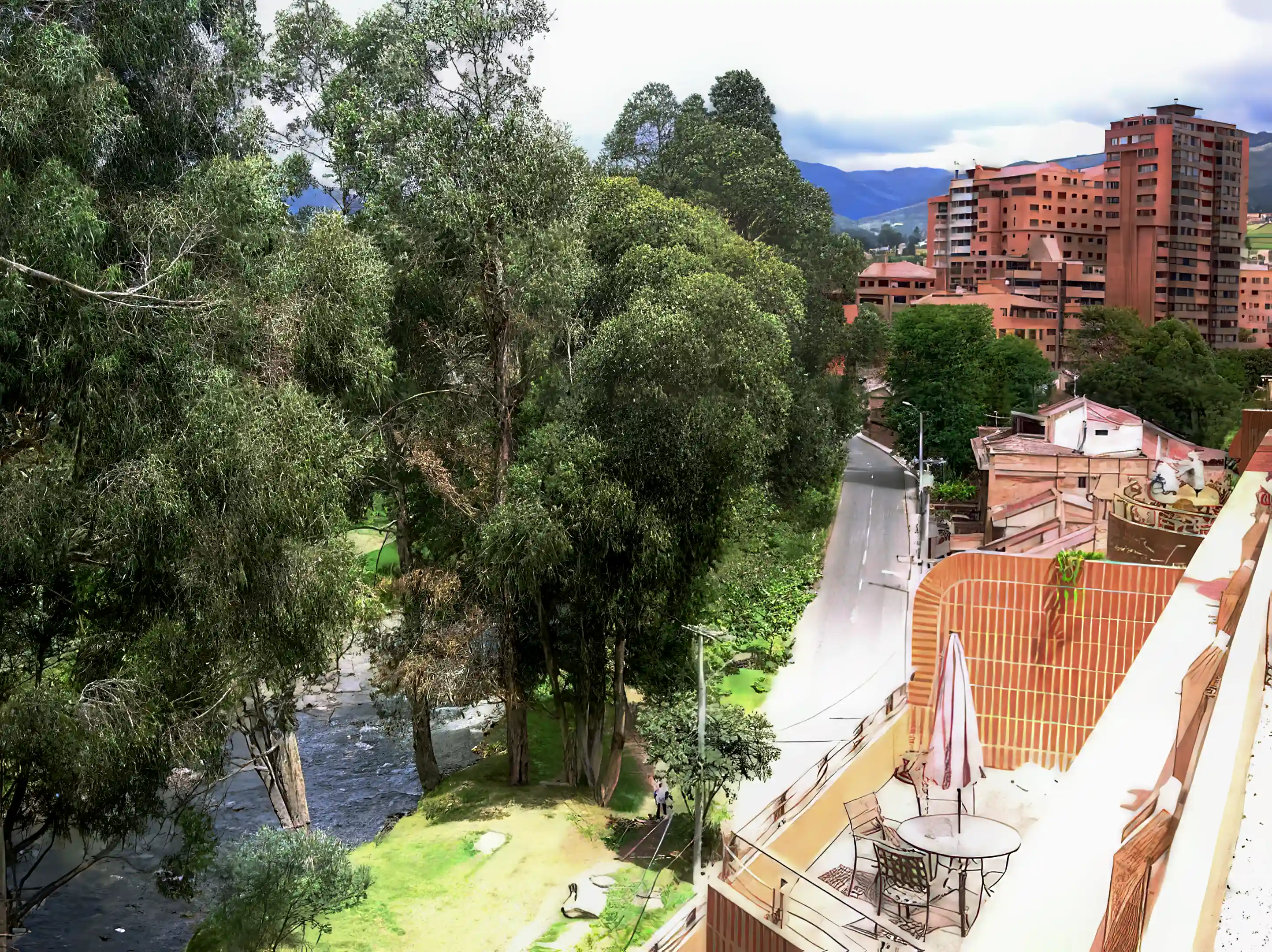View from Rooftop Terrace