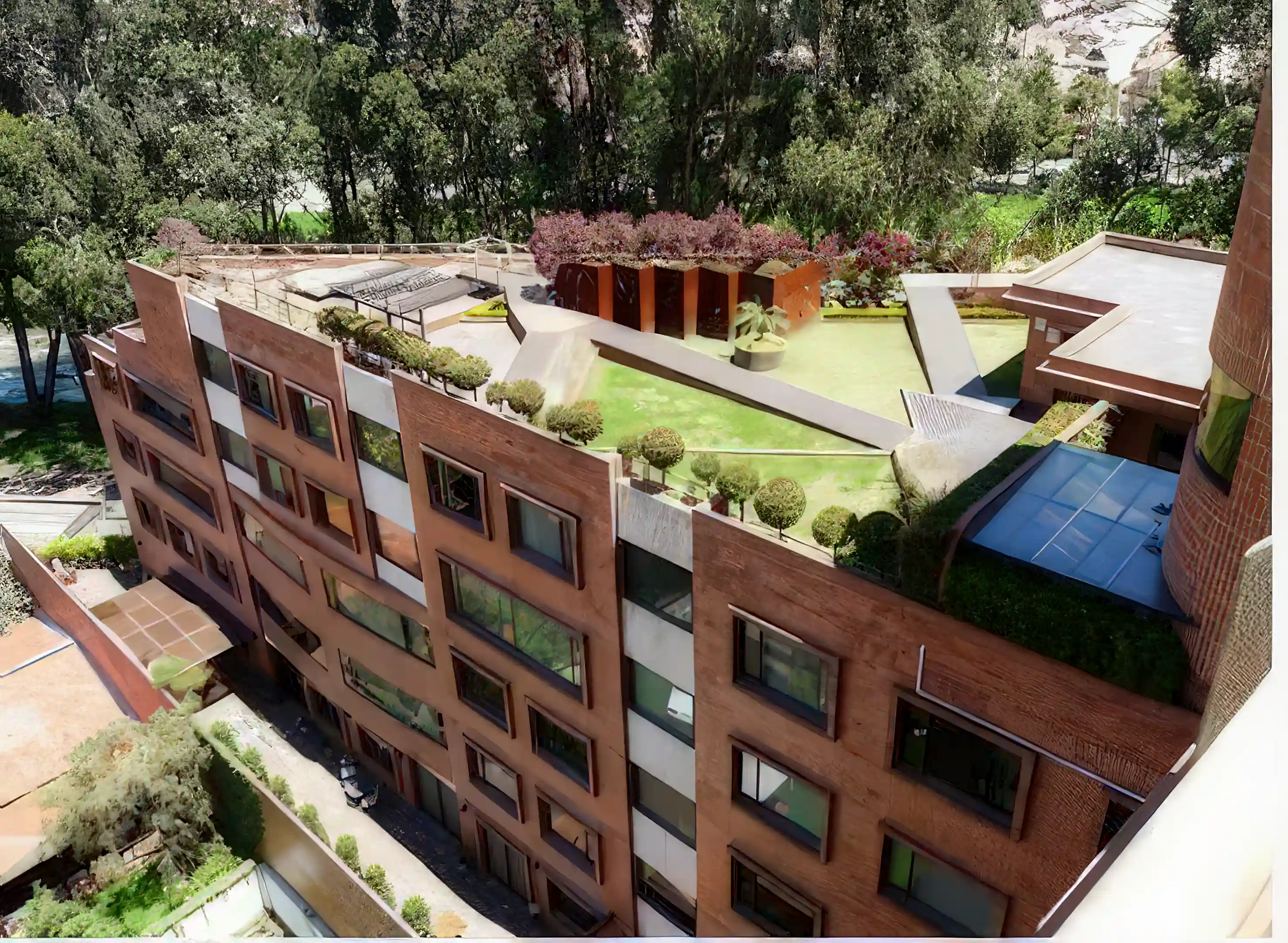 7th floor terrace from above