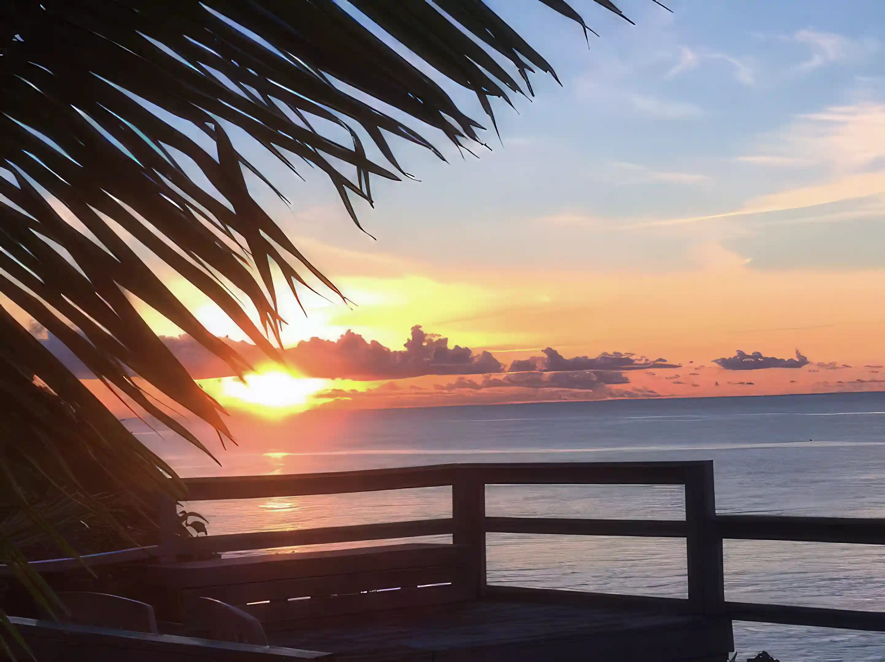 Sunset from lookout deck