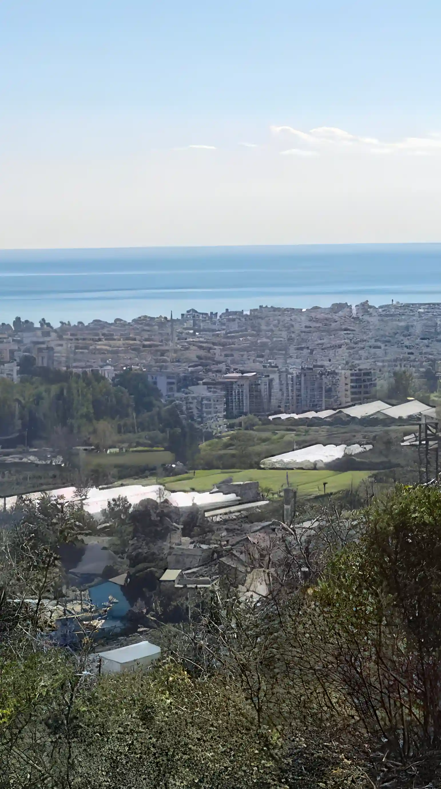 Lands view to seaside of Finike