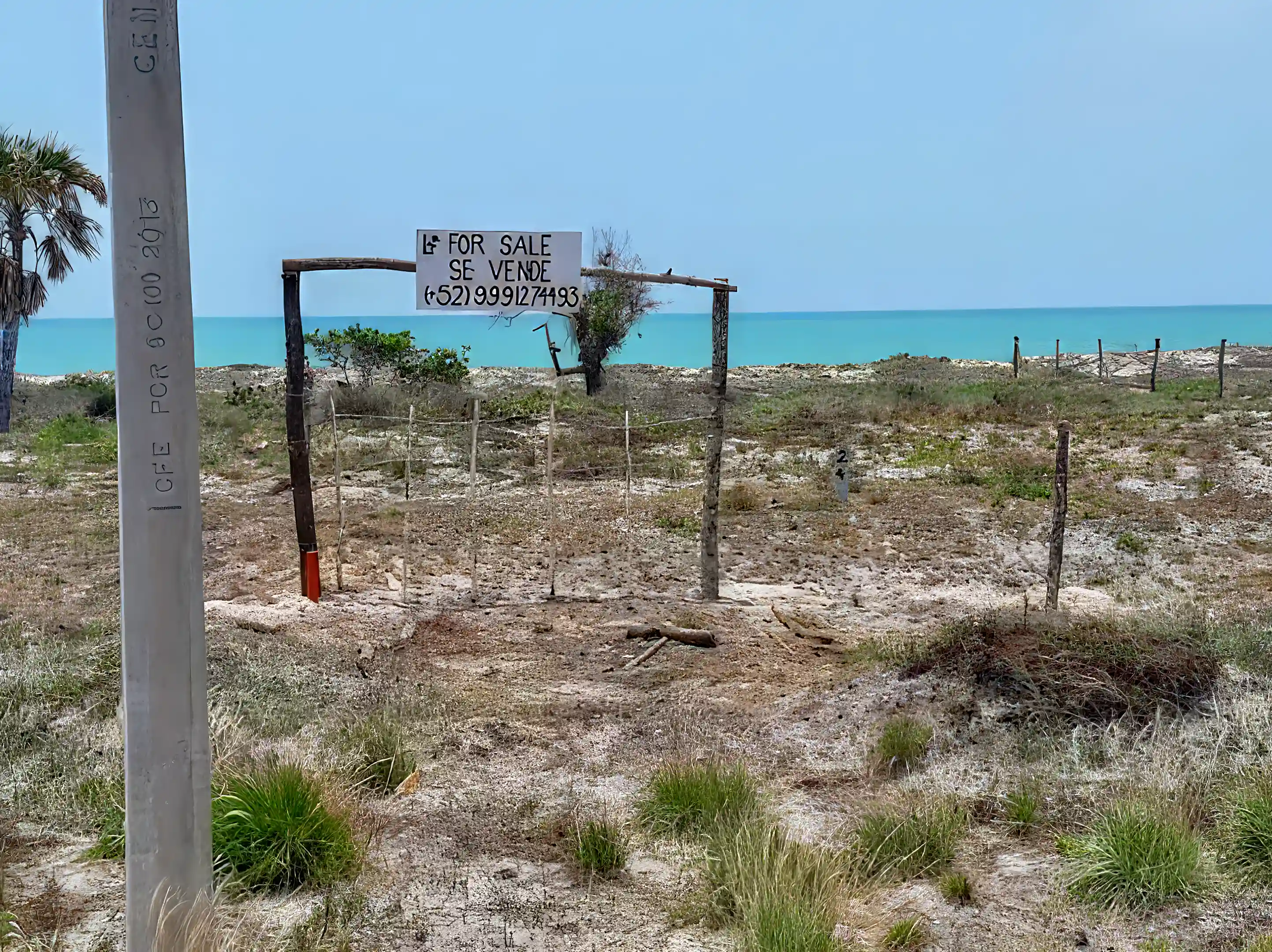 Oceanfront Lot for Sale in Isla Aguada, Campeche, Mexico