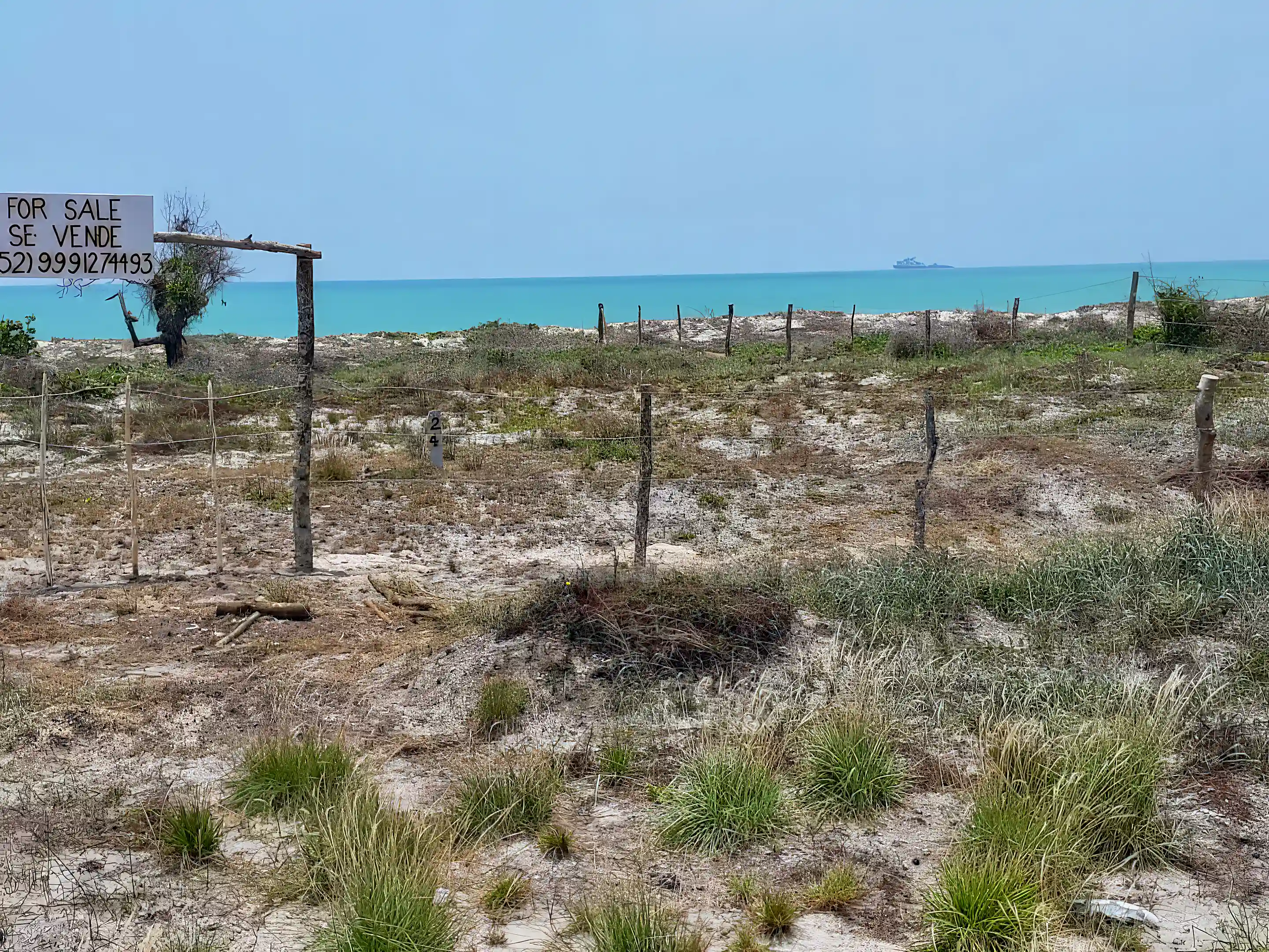 Oceanfront Lot for Sale in Isla Aguada, Campeche, Mexico