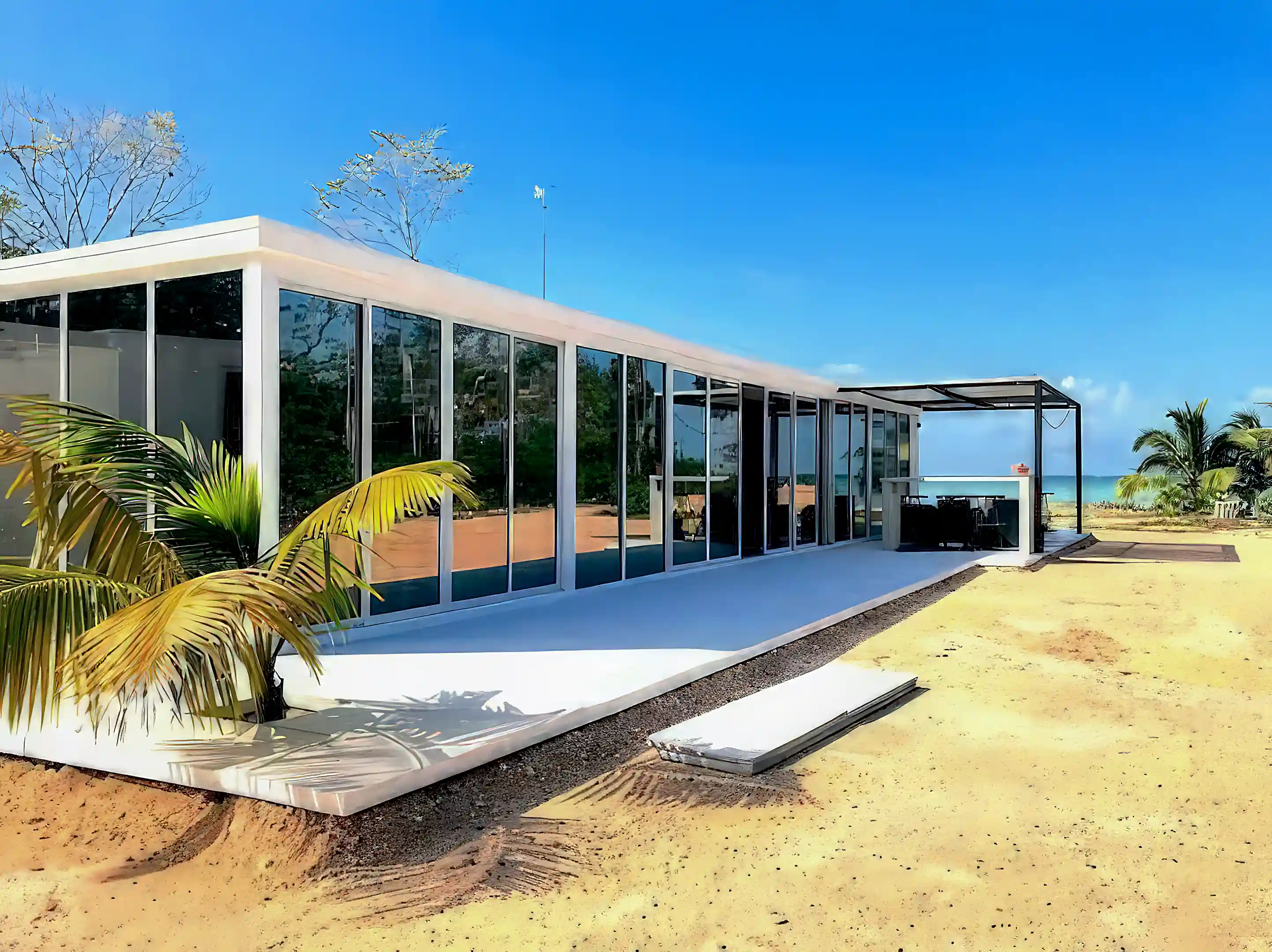 Beachfront Modern Home for Sale in Cerros, Corozal, Belize