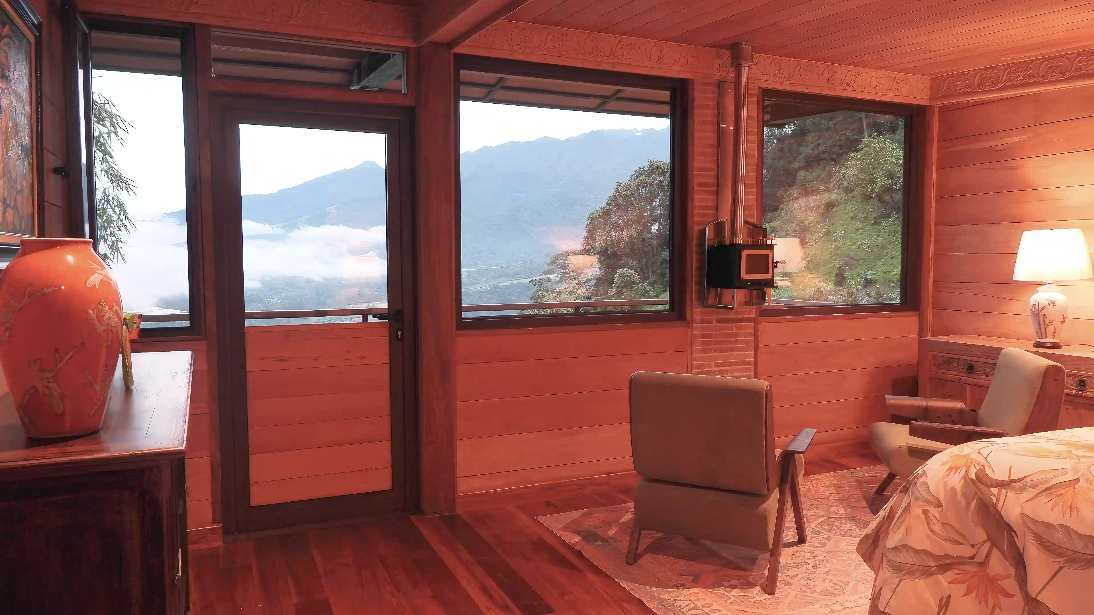 Each cabin is equipped with a mini and very beautiful...