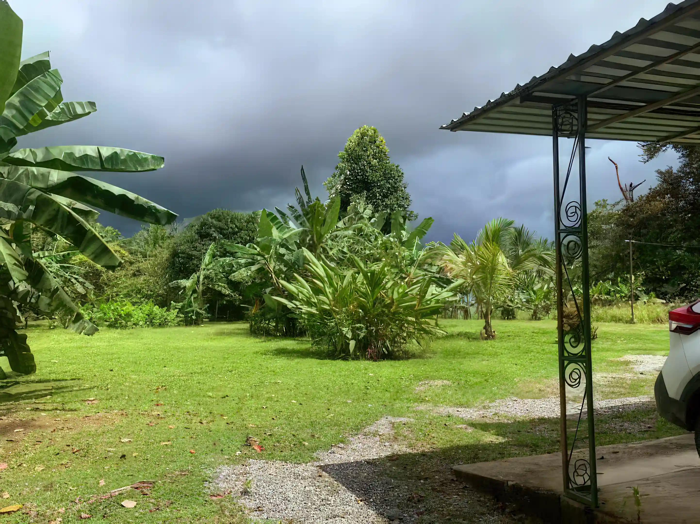 Outside