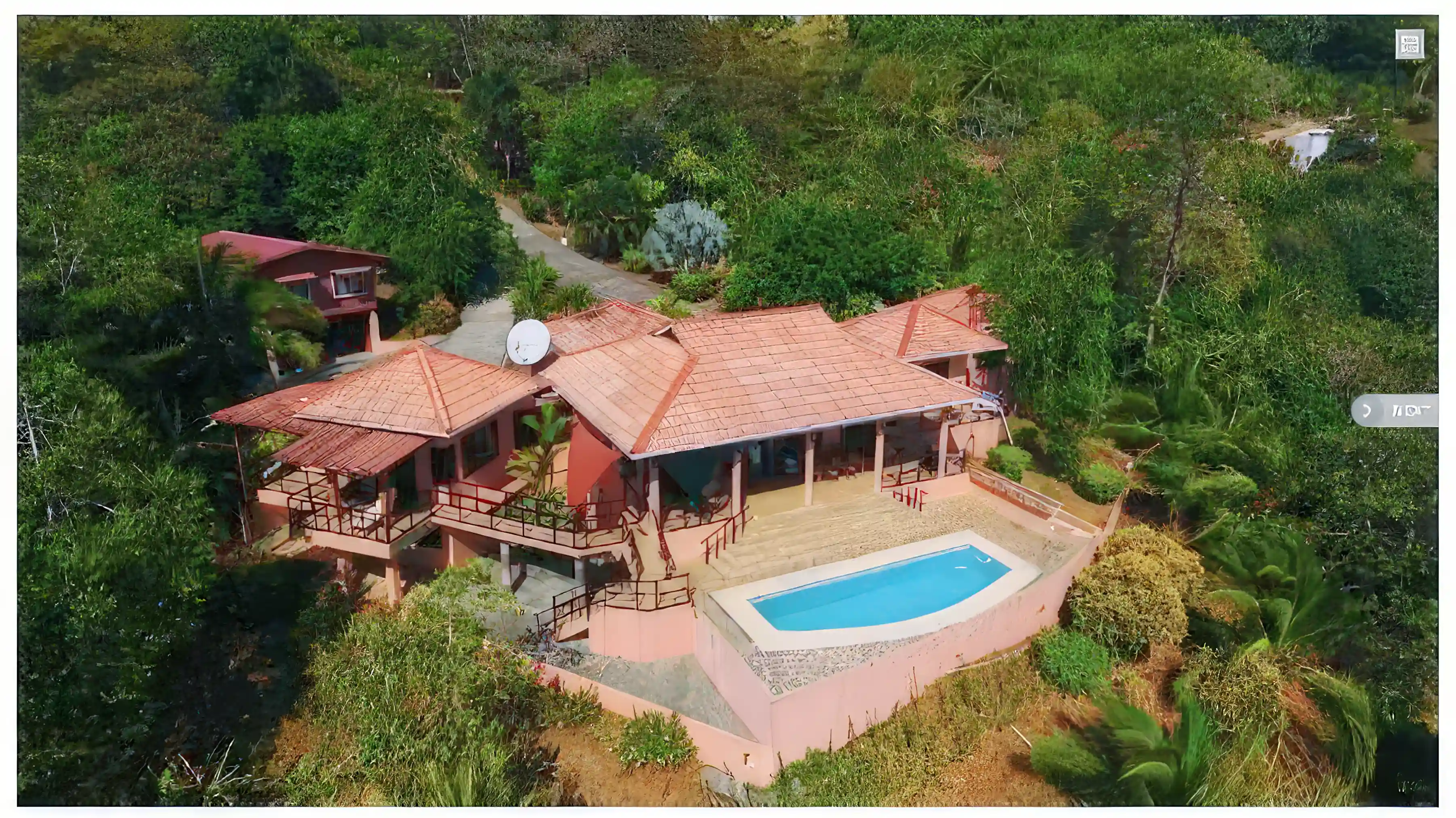 View of house from the sky