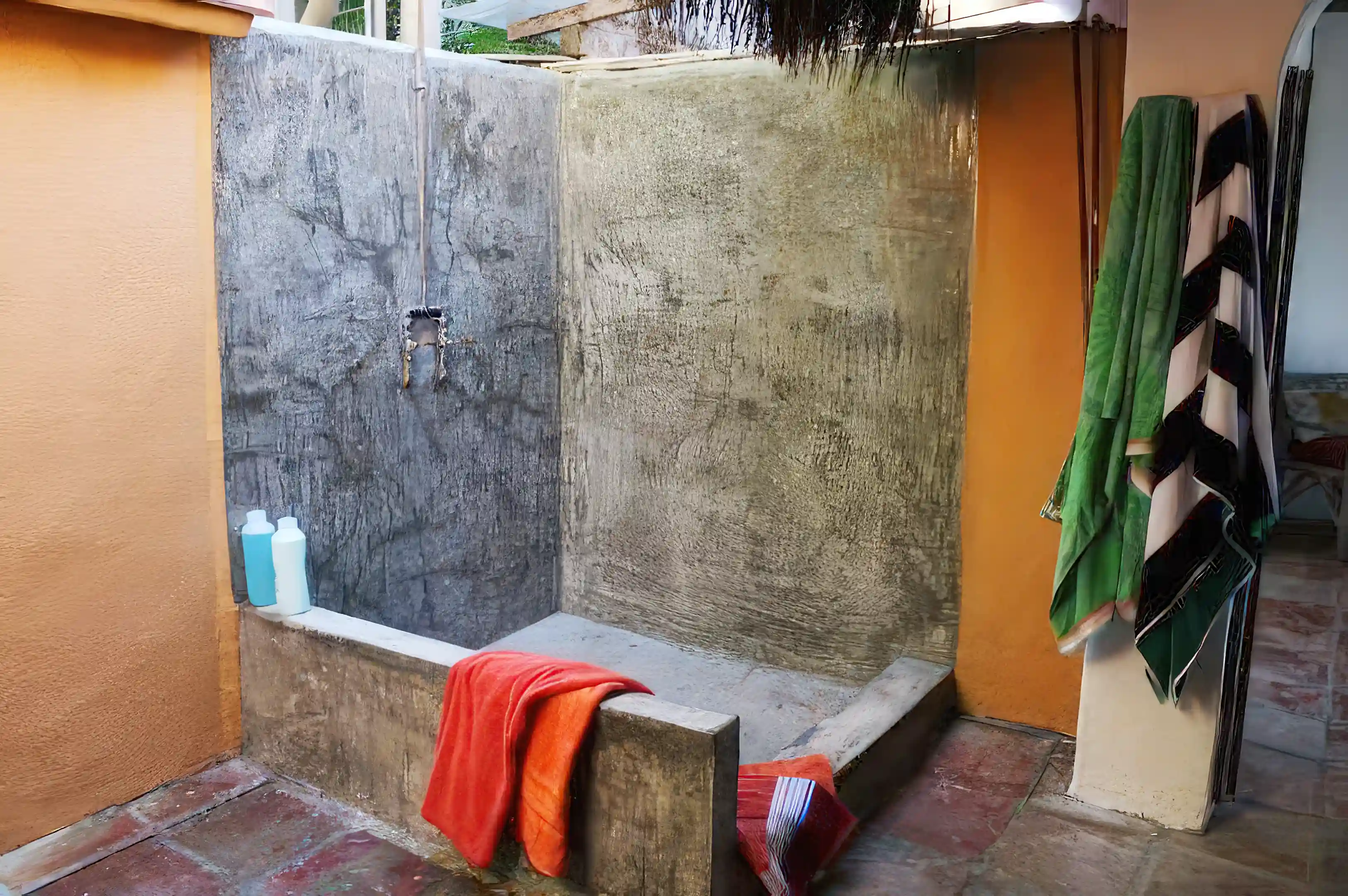 New concrete shower