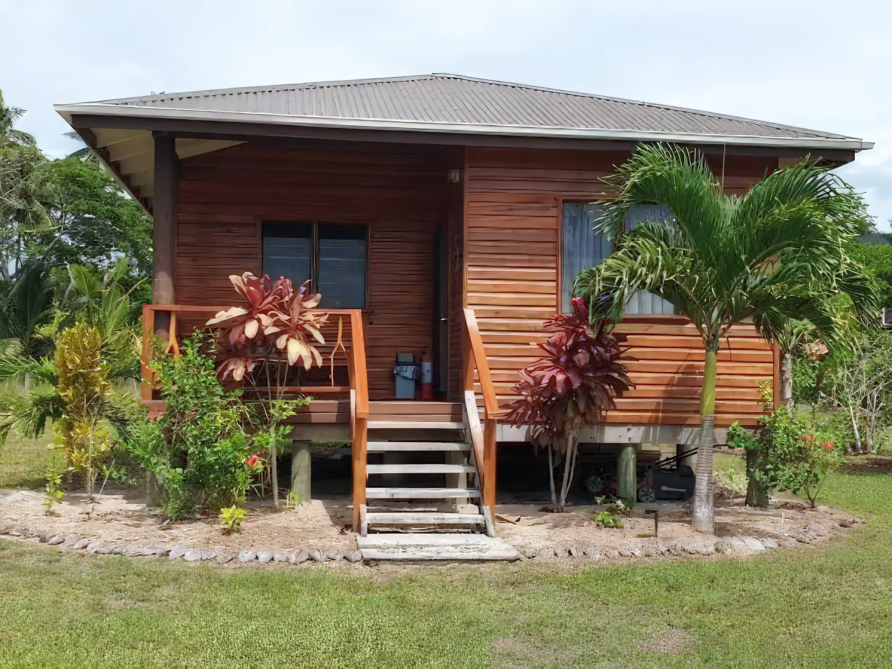 front of 6 x 8 meter bure