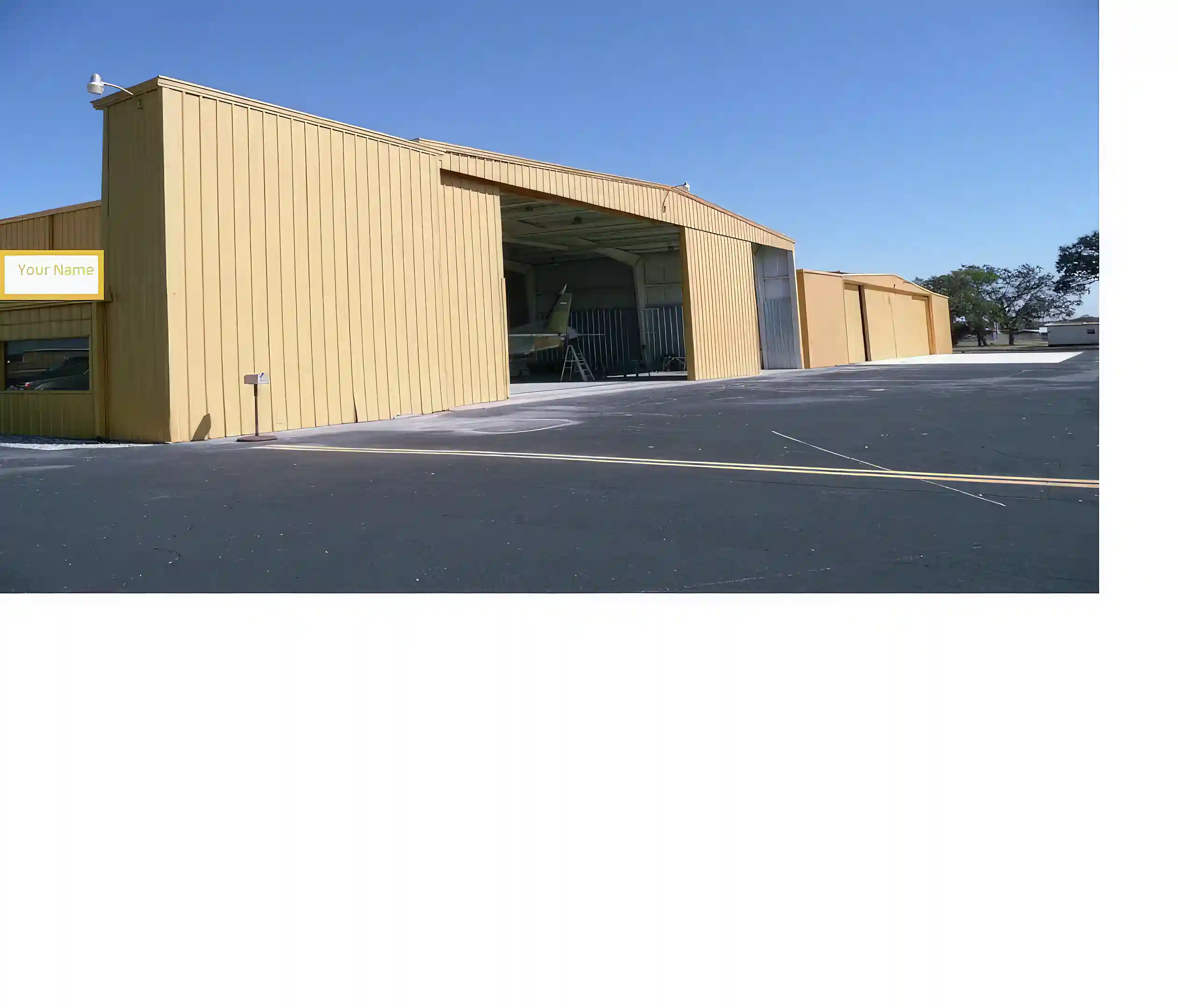 Two purpose built hangers.