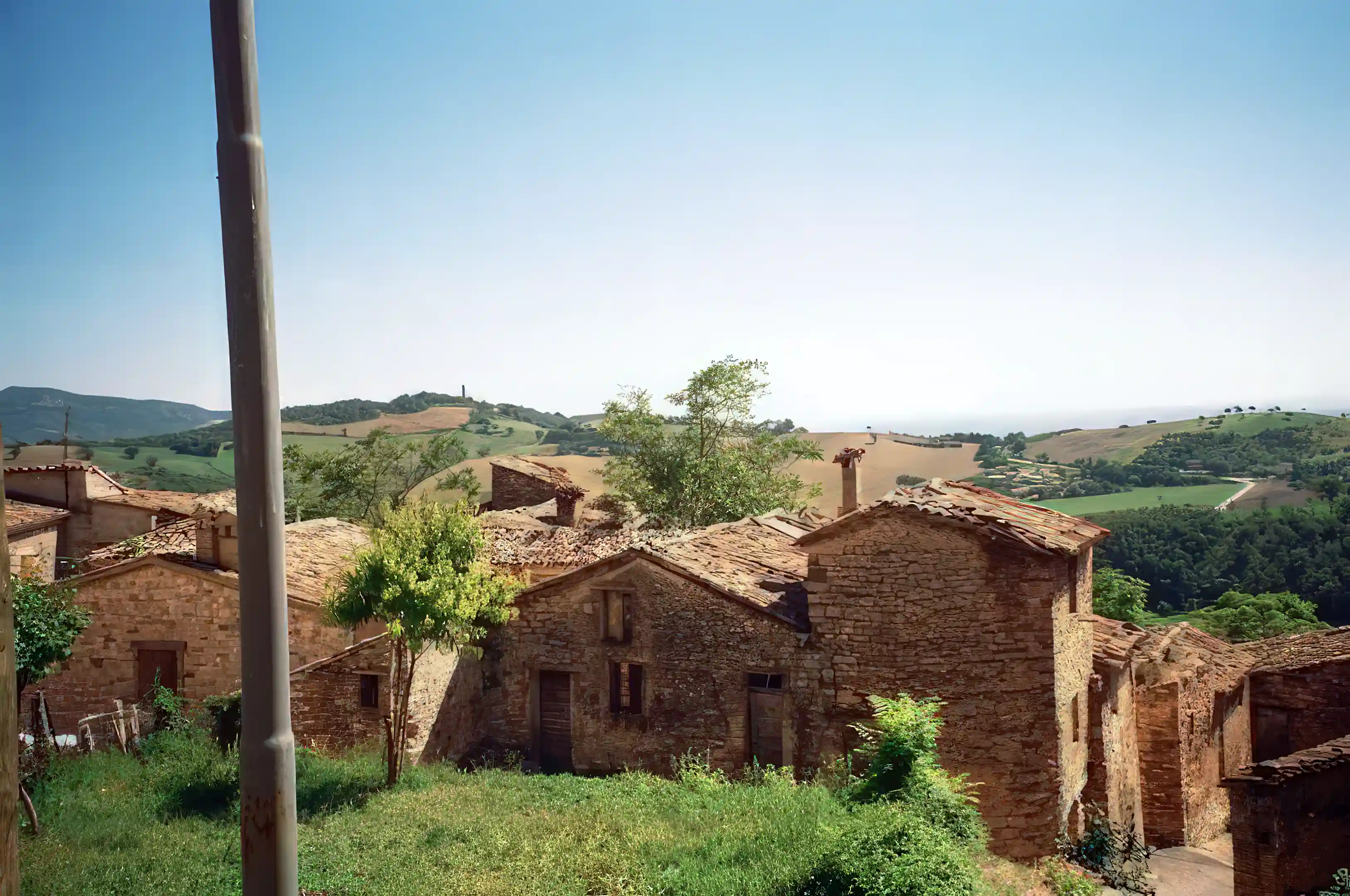 Medieval Village in Chigiano, Marche, Italy