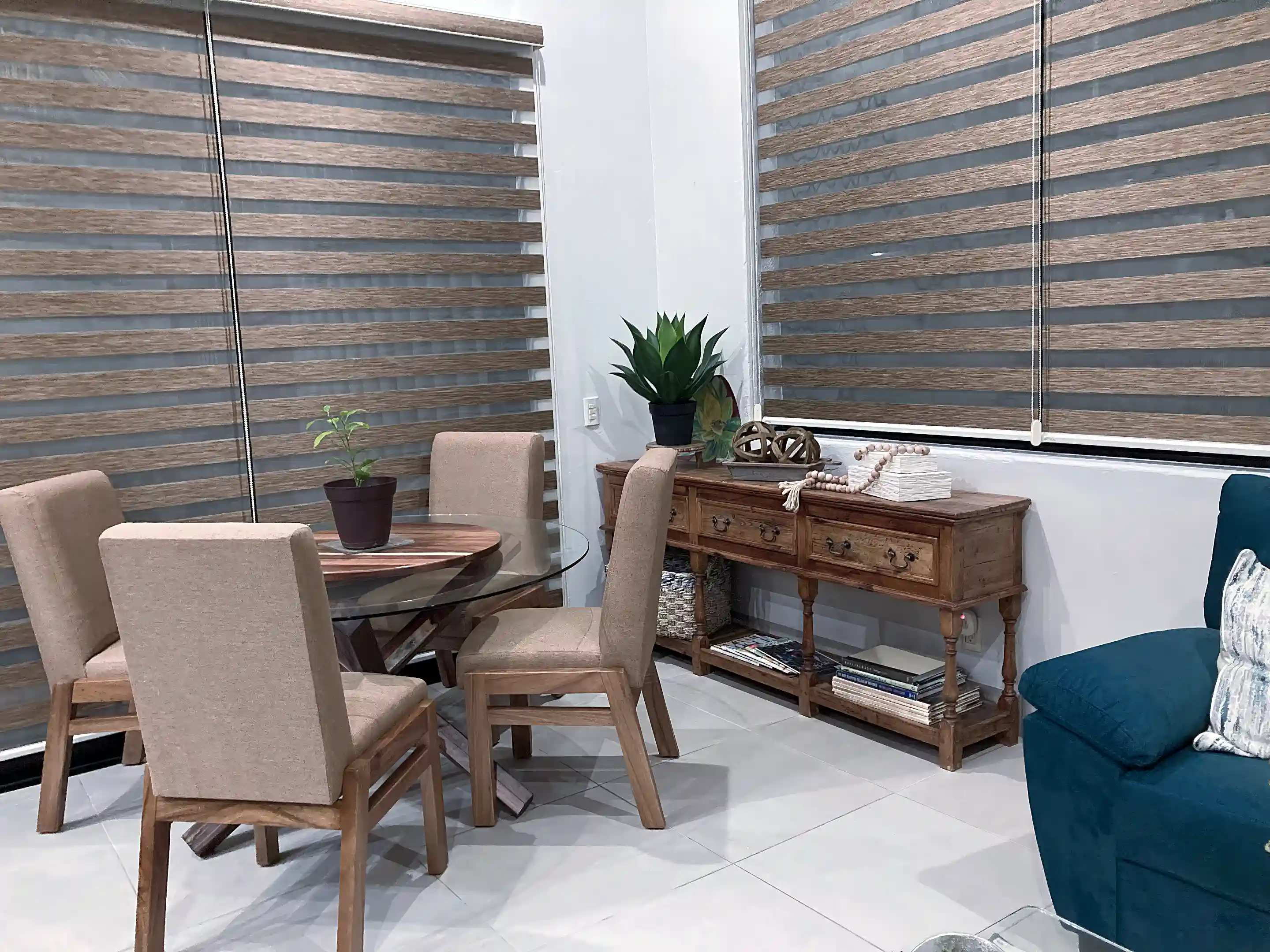 DINING AREA - TABLE COMES WITH 6 CHAIRS