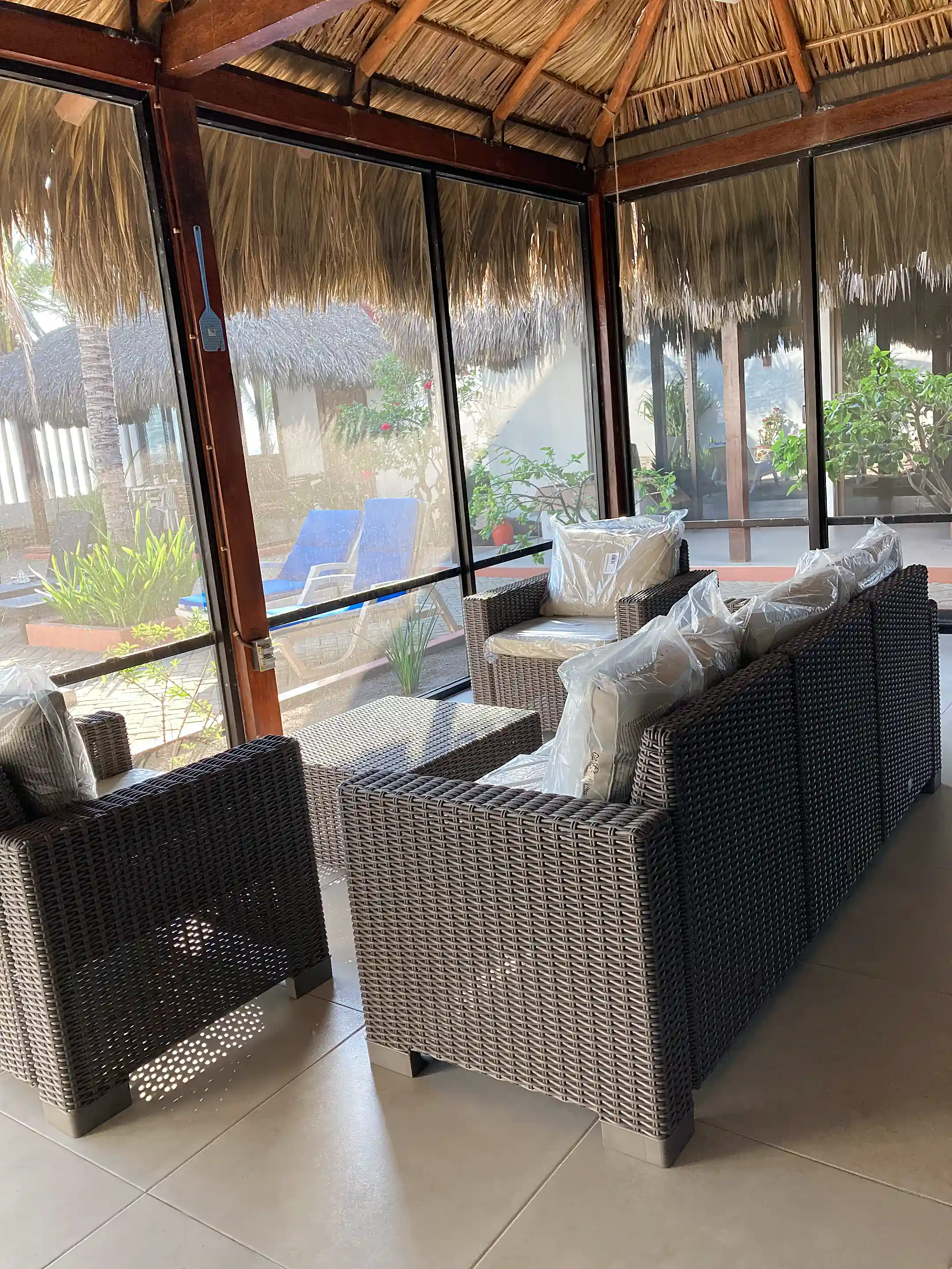 Casita #1 entrance to 2 bedrooms
Set up as...