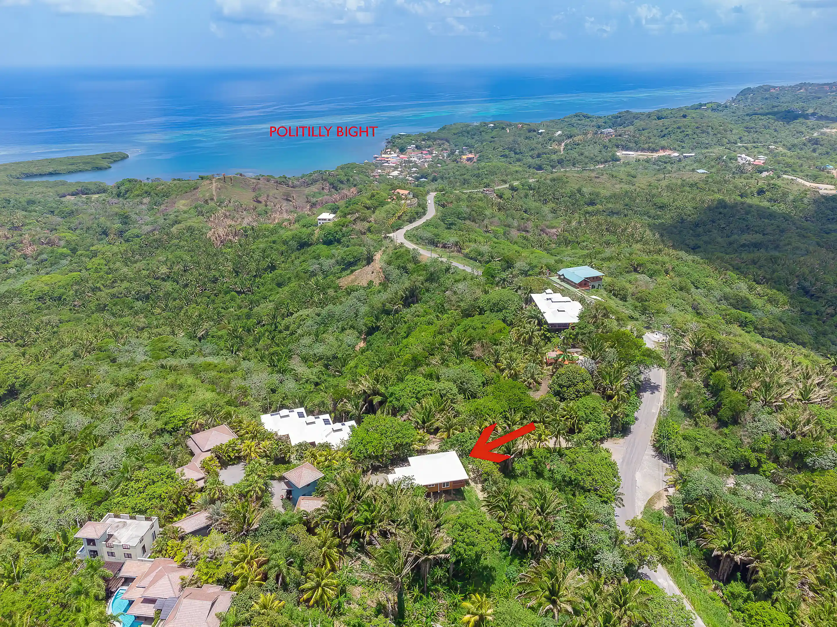 Ocean View Villa for Sale in Milton Bight, Roatan, Bay Islands, Honduras