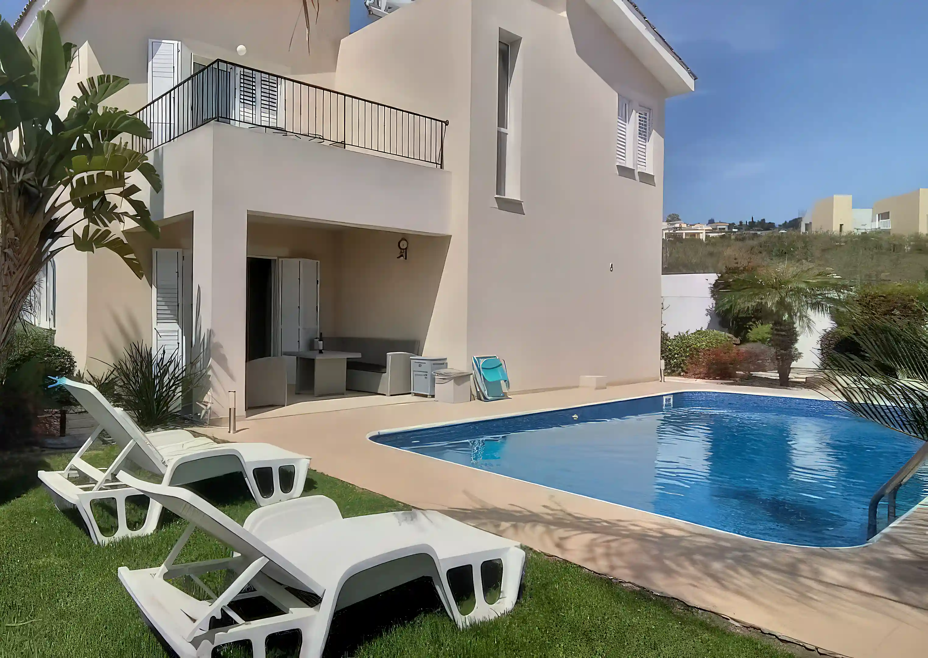 Backyard and pool