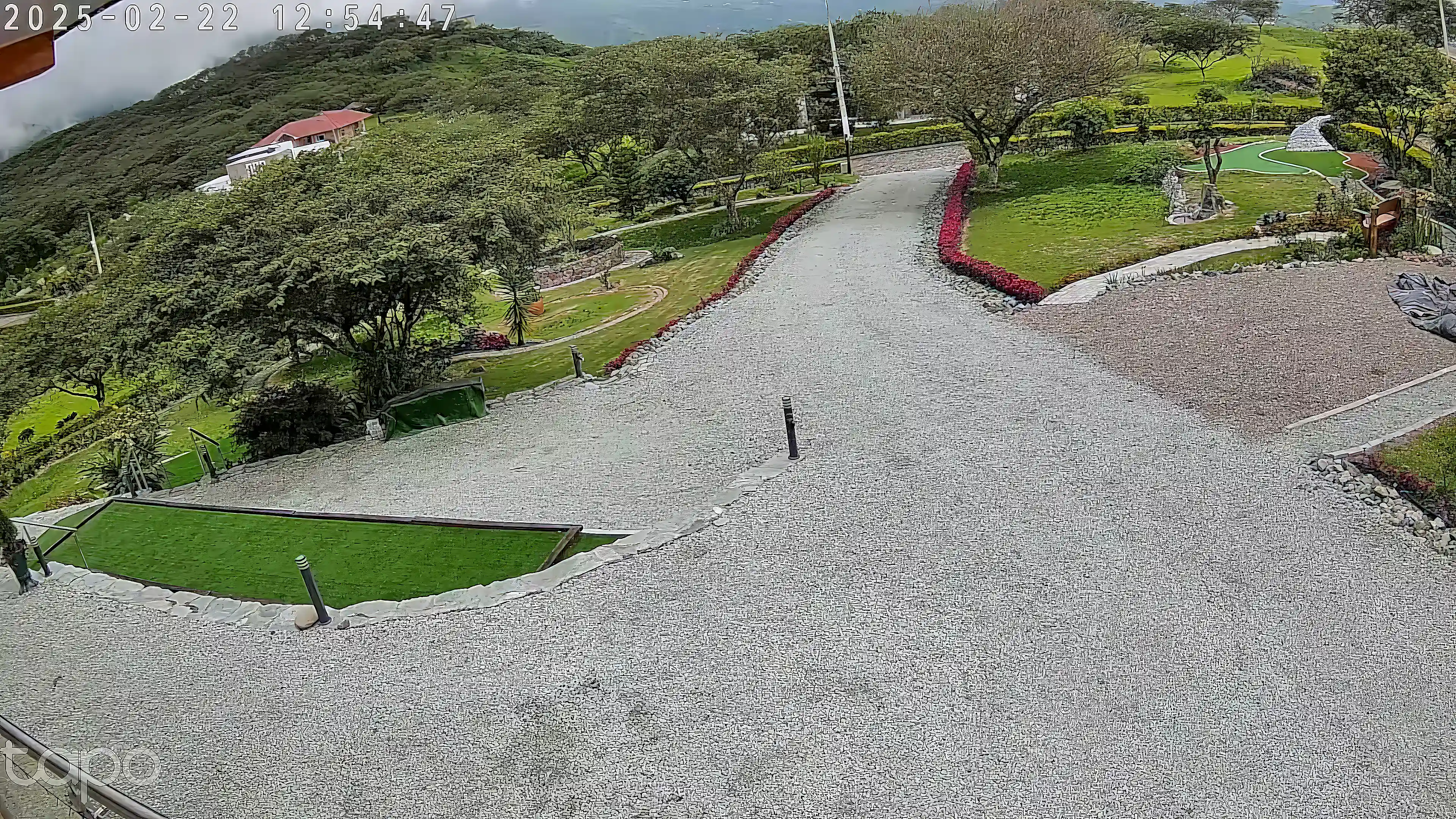 Entry, Bocce court, putting green