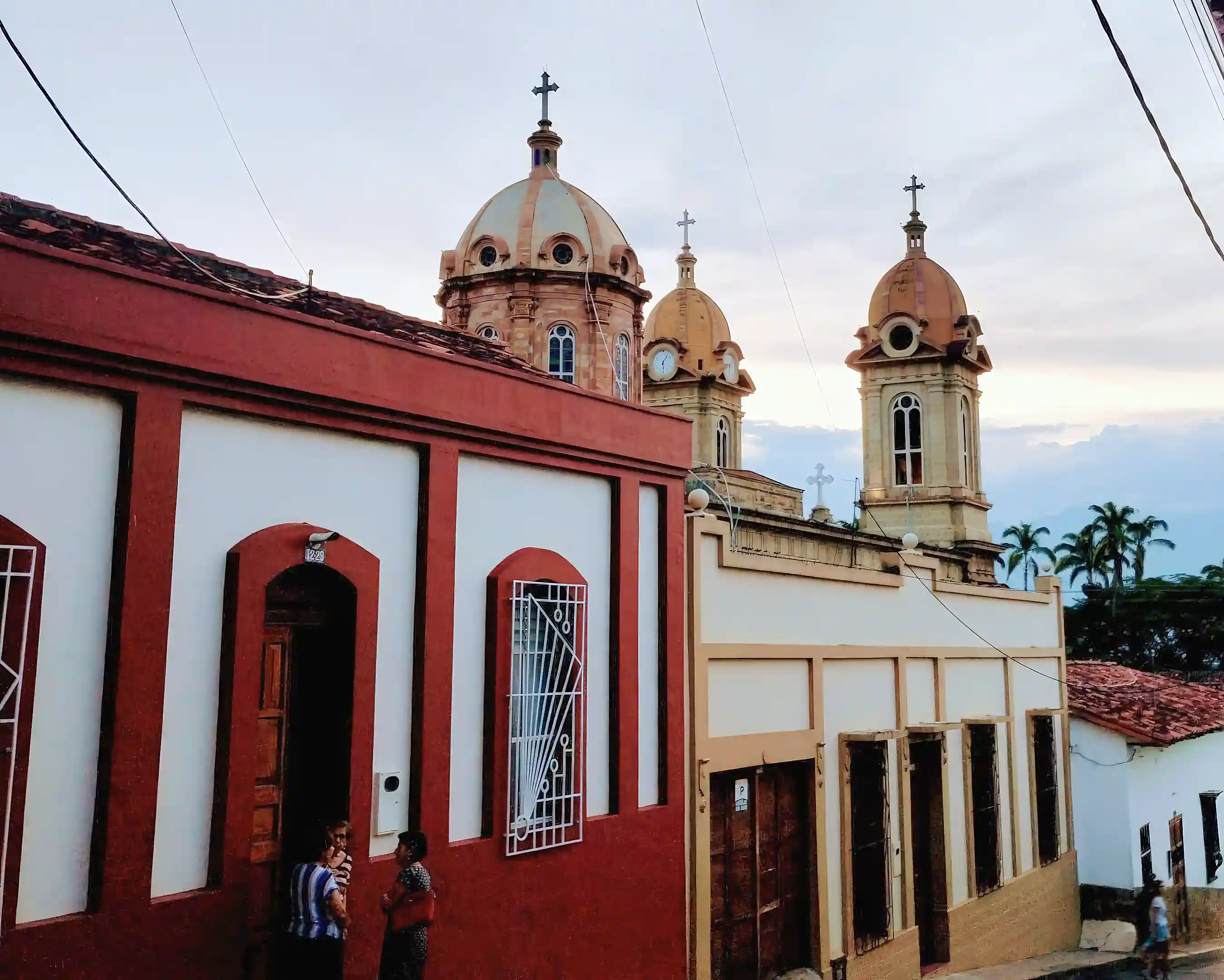 a few blocks away from the cathedral