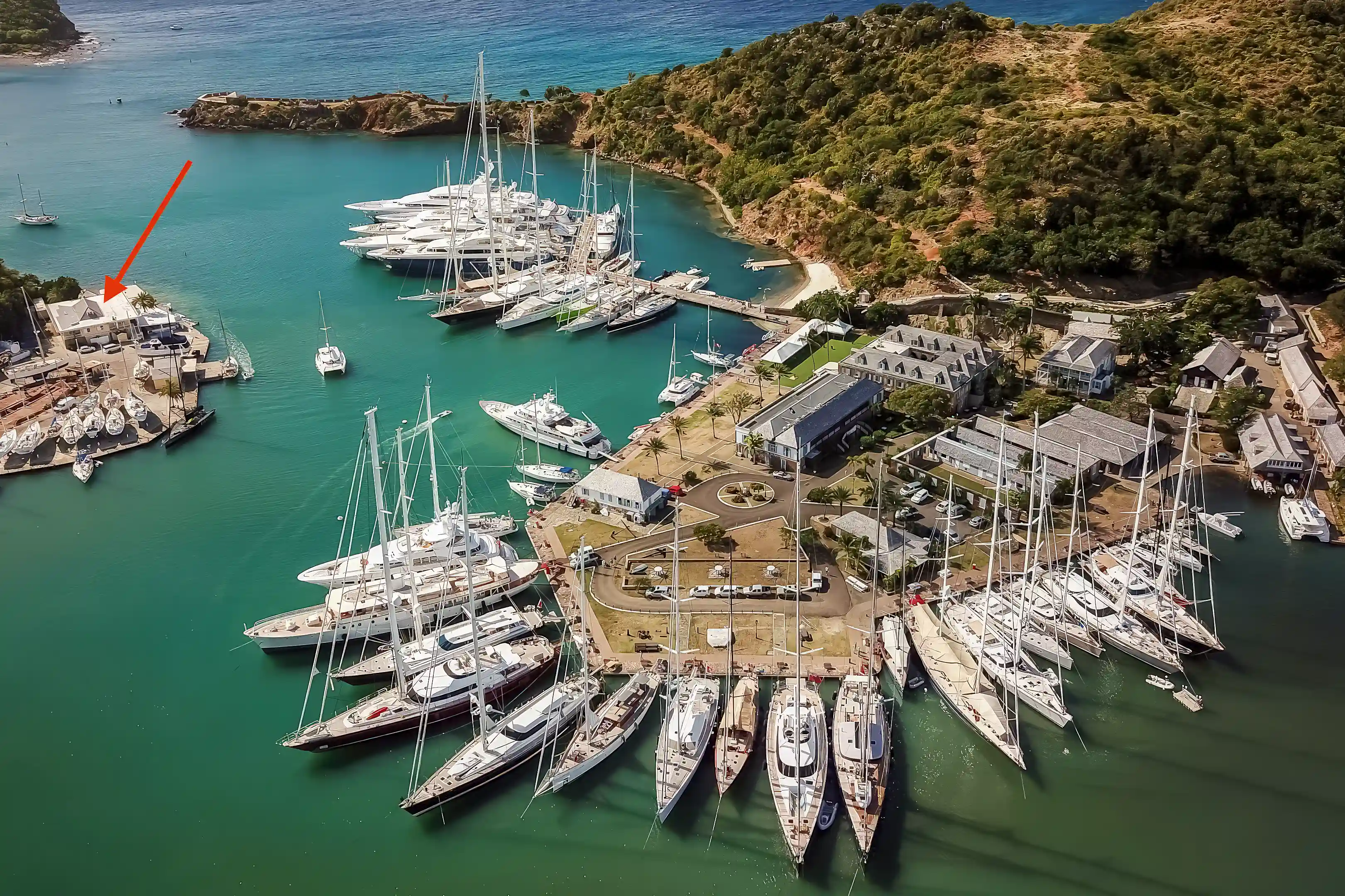 Nelson'd Dockyard Marina is home to the Antigua Superyacht Boat...