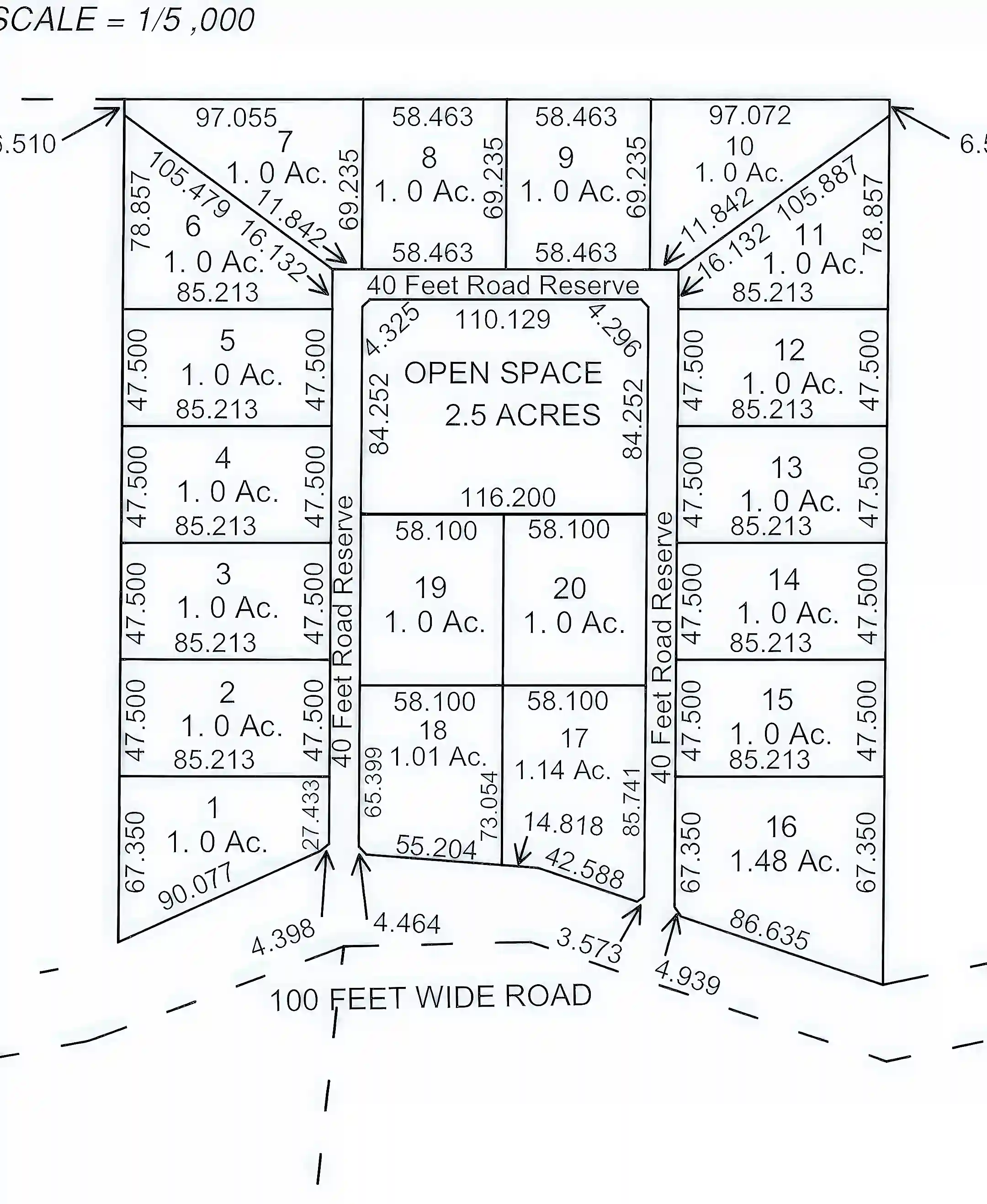 Prime 1 acre parcels just 3.5 miles from the sea...